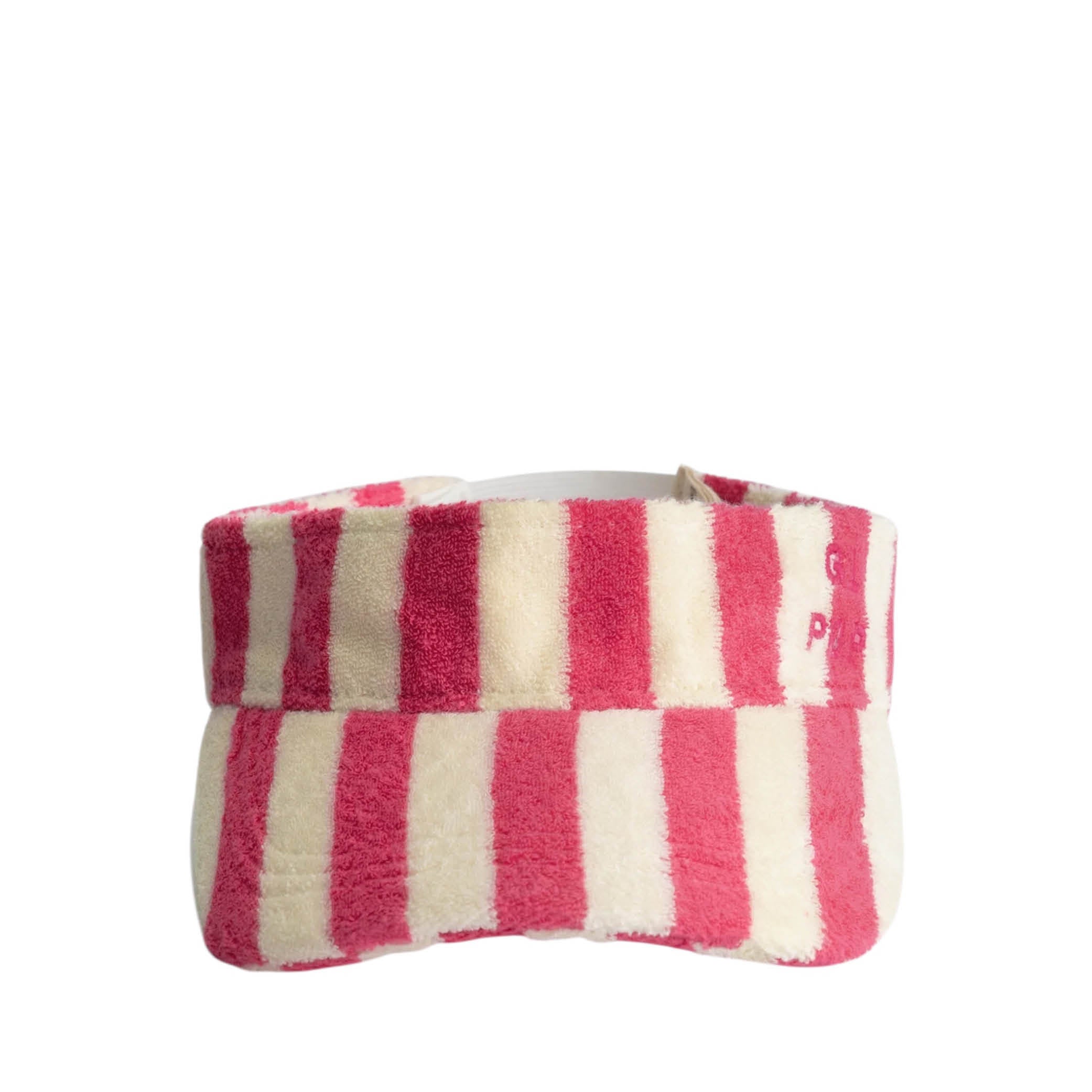 POP Terry Cap in cherry/cream