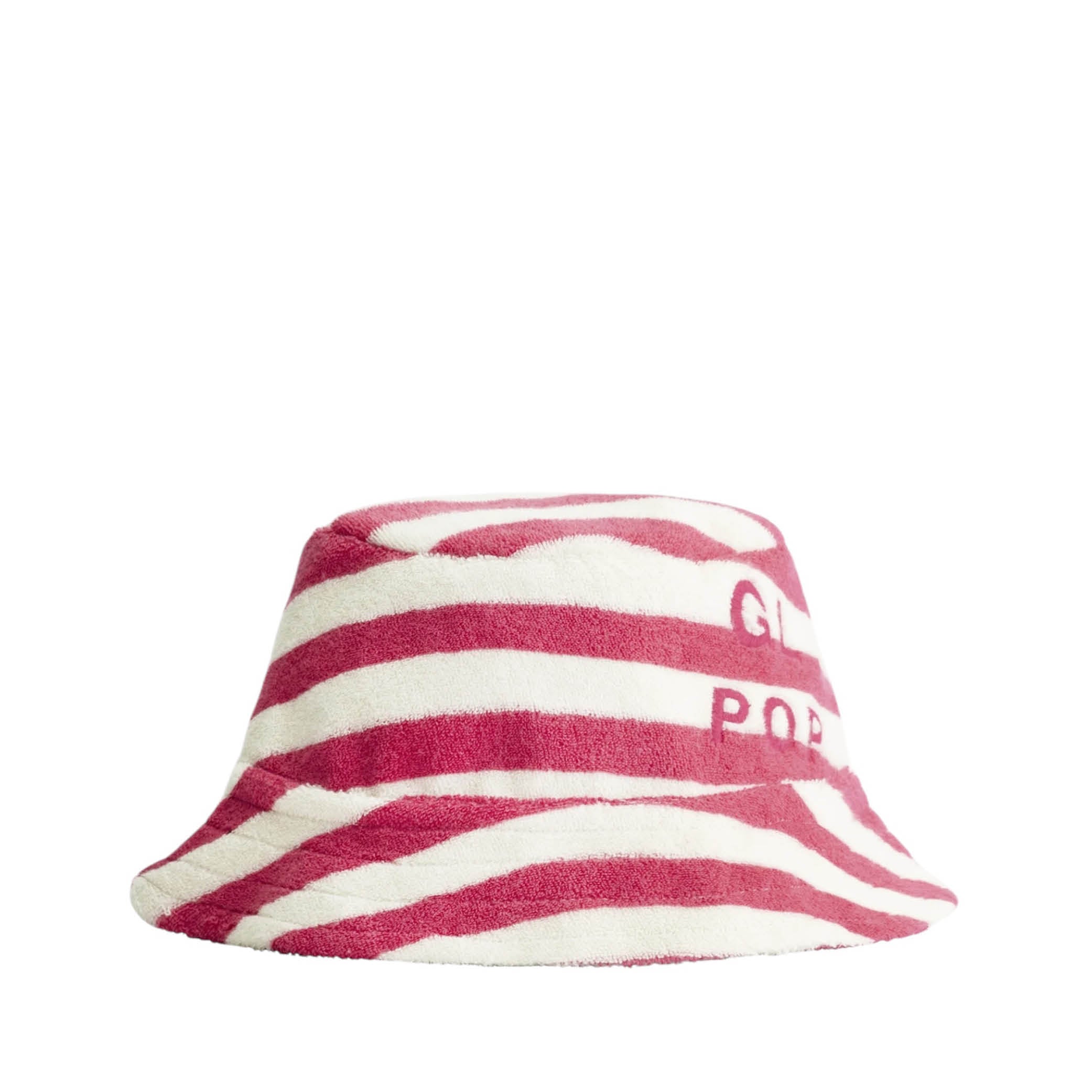 POP Terry Sun Hat in cherry/cream