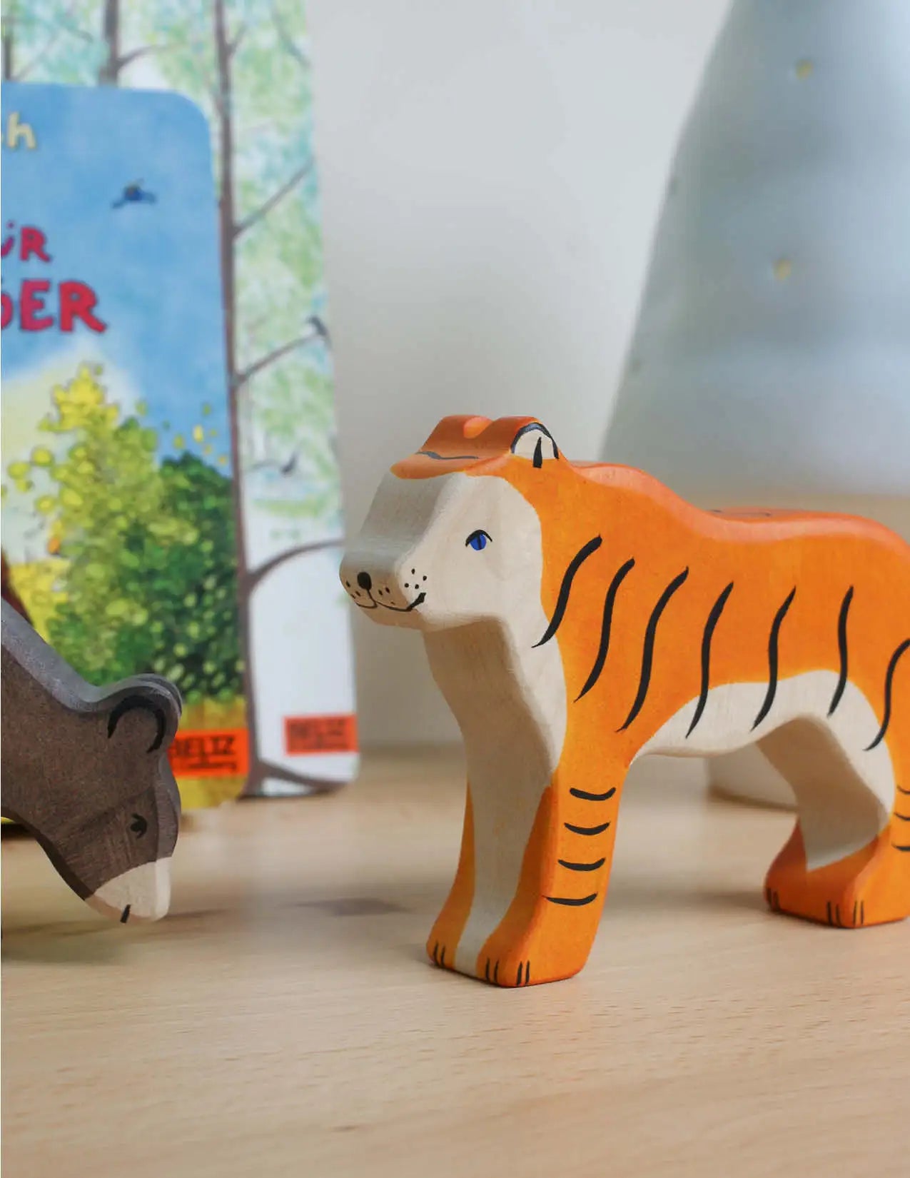 Wooden figure, tiger