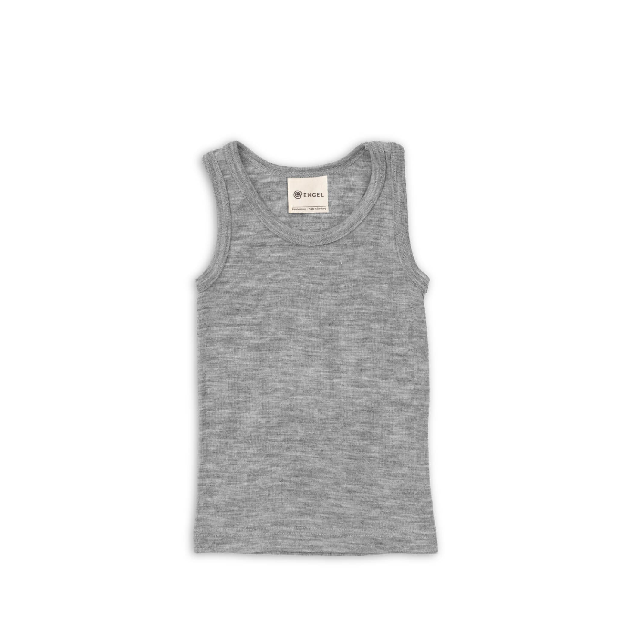 Unterhemd aus Wolle/Seide in gray melange