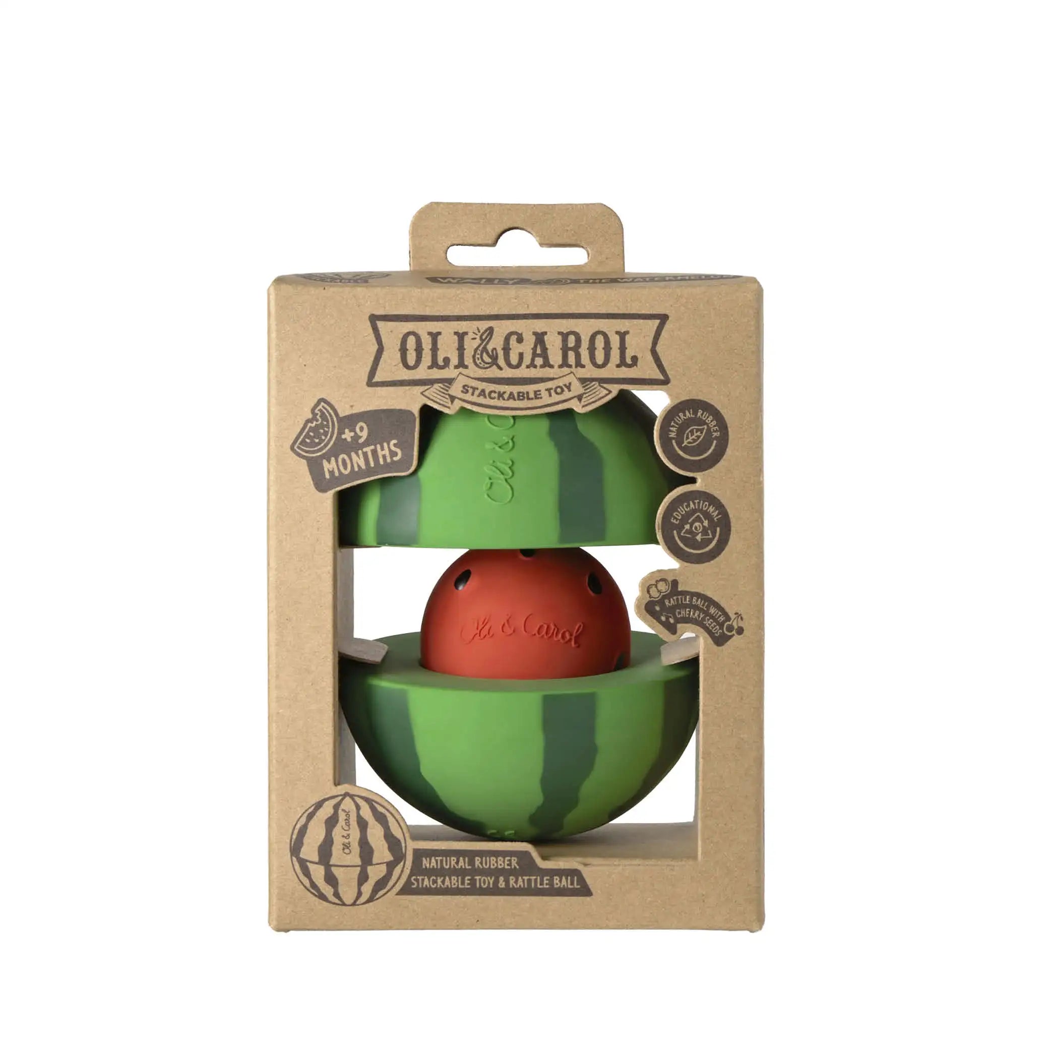 Stacking Toy & Rattle Ball Watermelon
