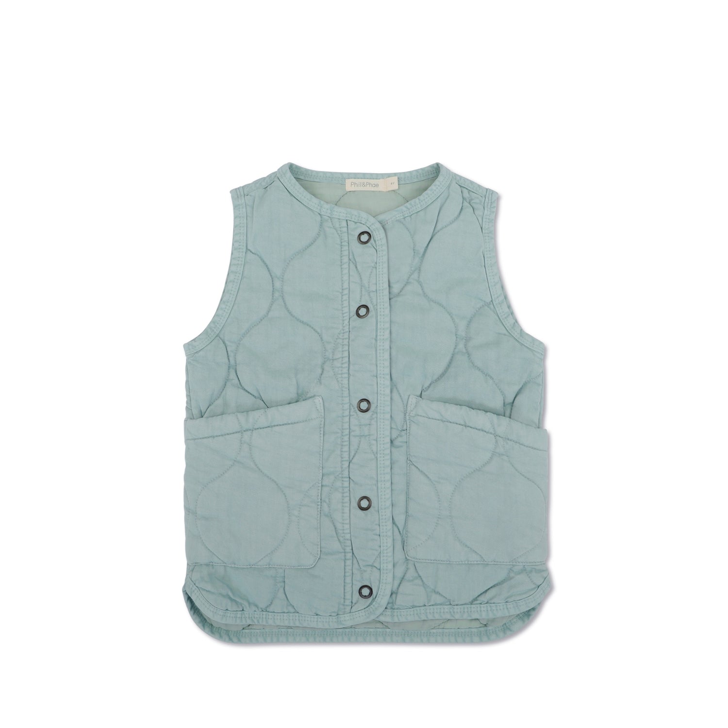 Quilted Vest in stormy
