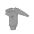 Baby Wickelbody grey melange aus Wolle Seide von Engel Natur