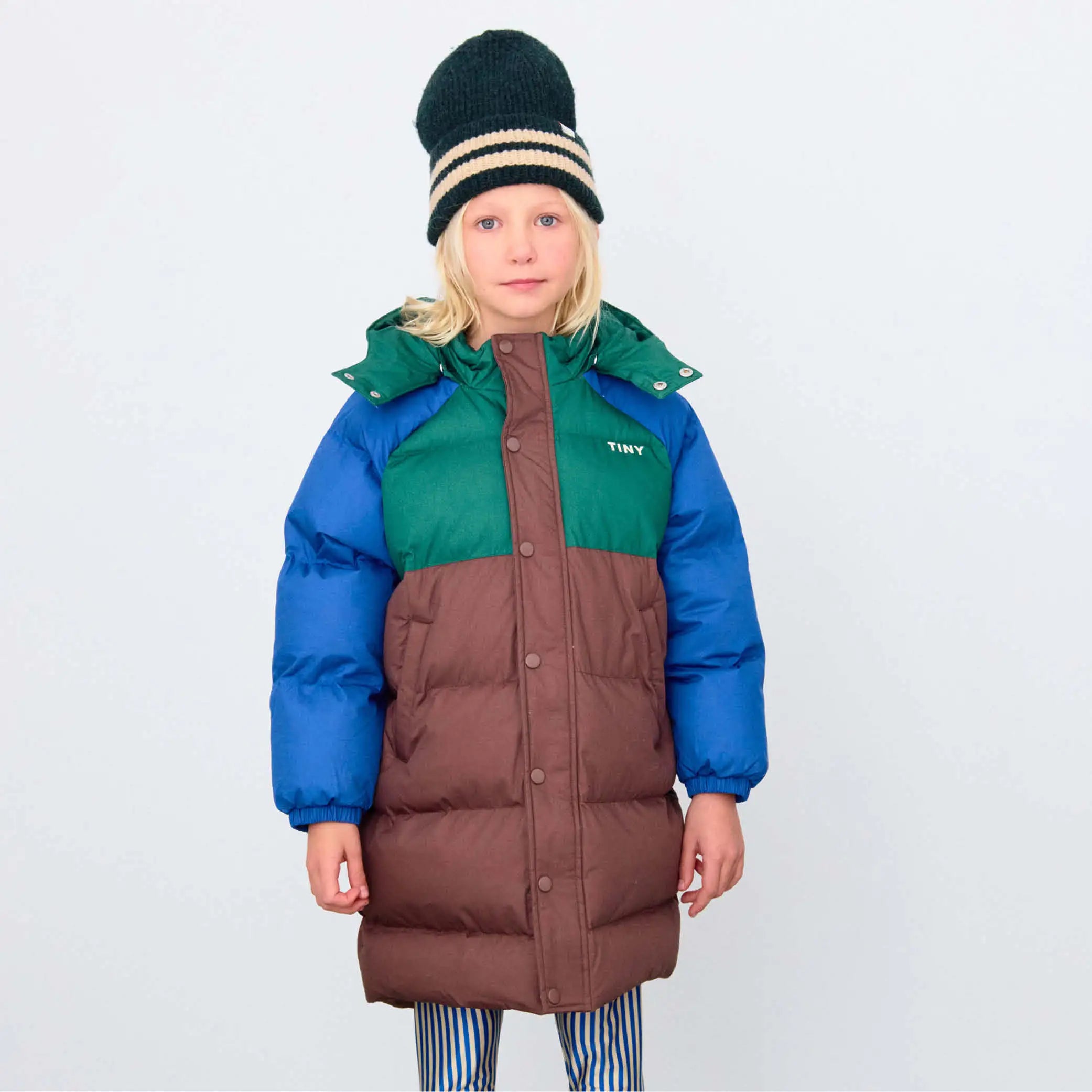 Padded Coat Colour Block