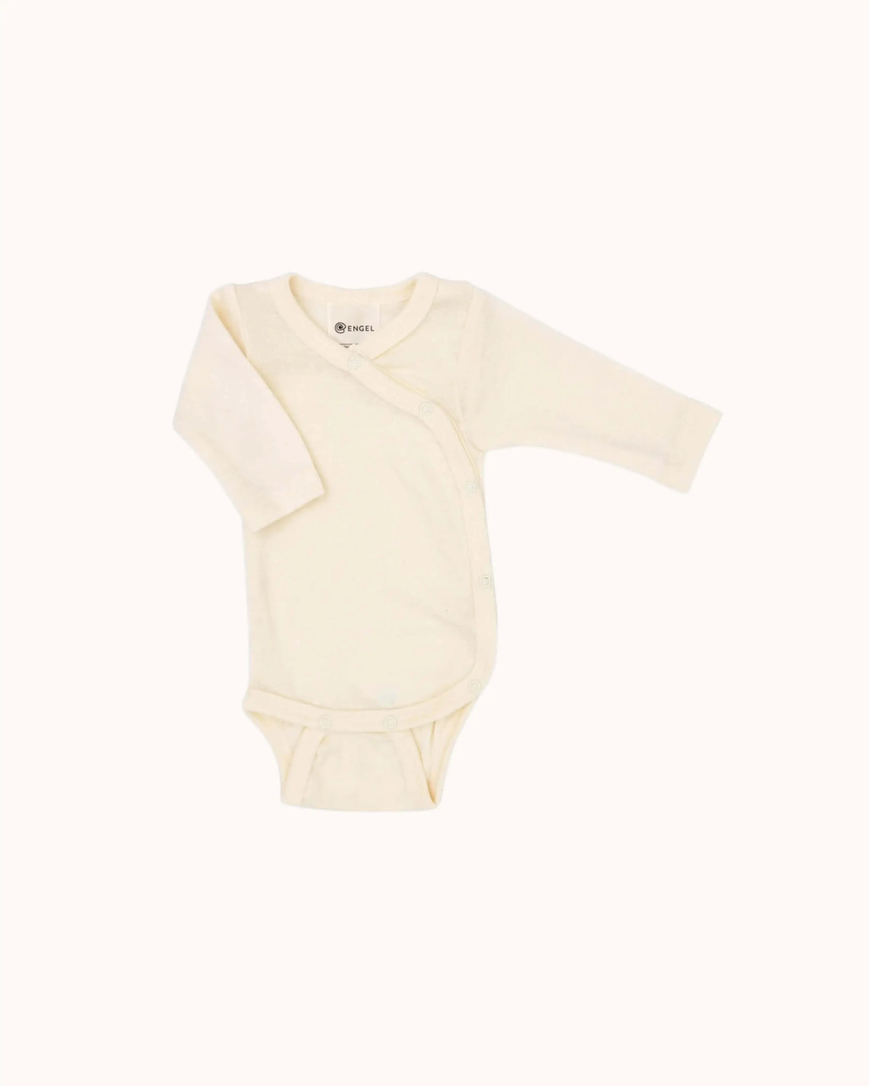 Frühchen Wickelbody aus Wolle/Seide