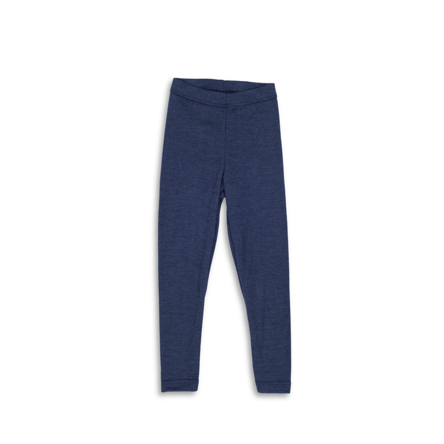 Kinder Leggings aus Wolle Seide in navy melange von Engel Natur