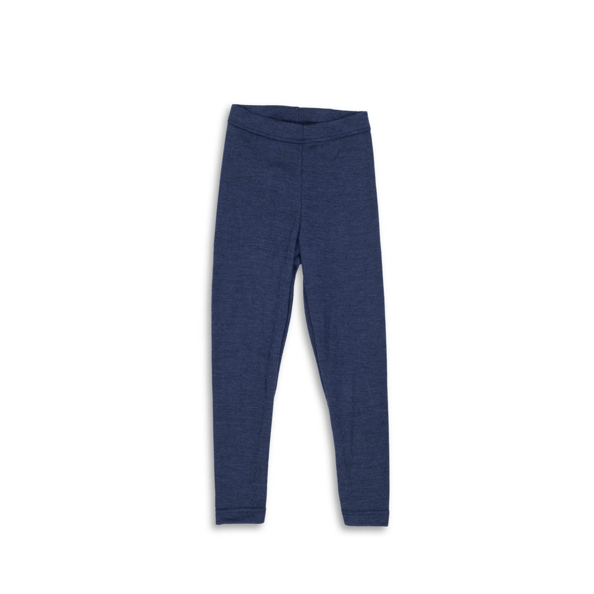 Kinder Leggings aus Wolle Seide in navy melange von Engel Natur
