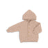 Baby Kapuzenjacke aus Wolle in sand melange von Engel Natur