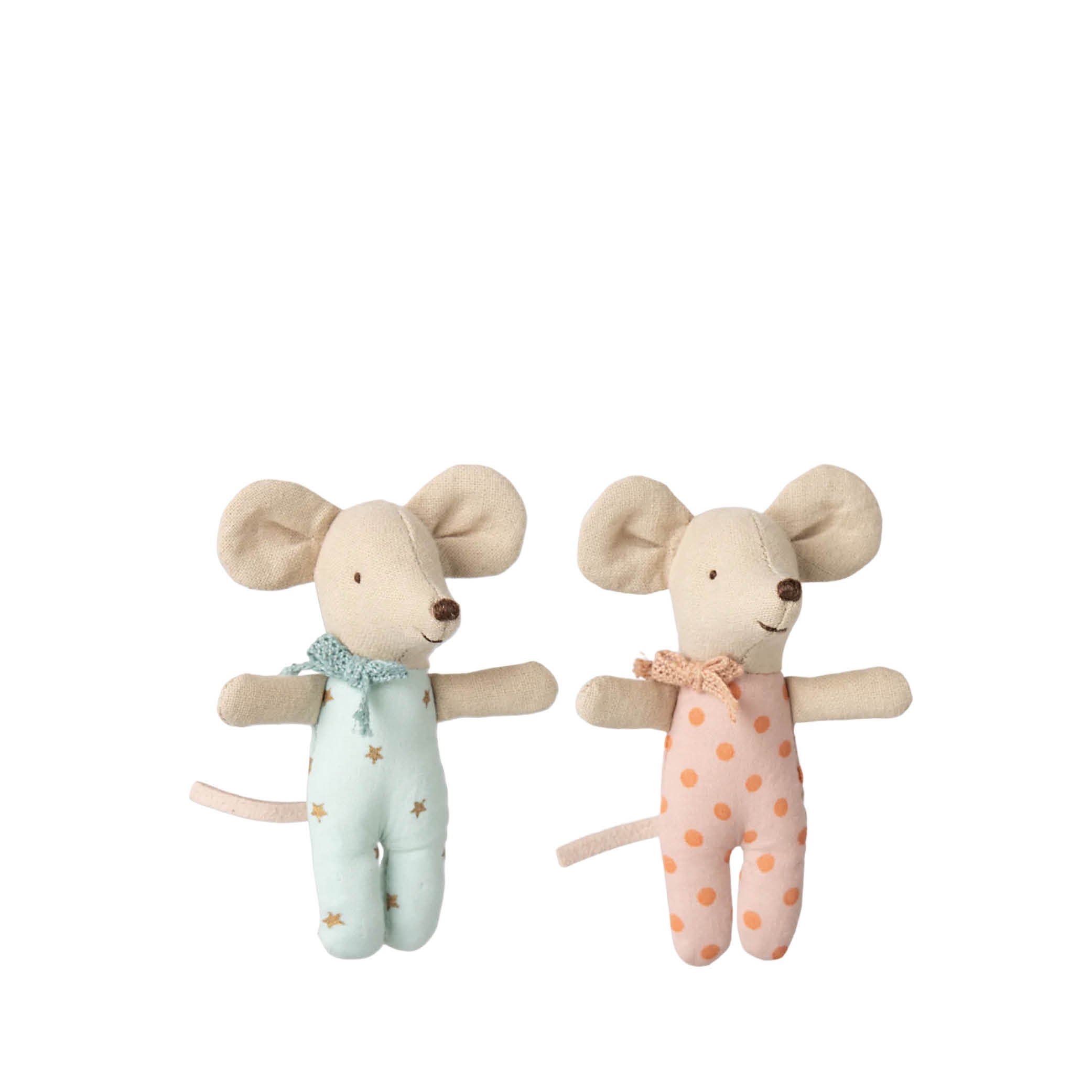 Baby Mäuse Zwillinge in Steichholzschachtel