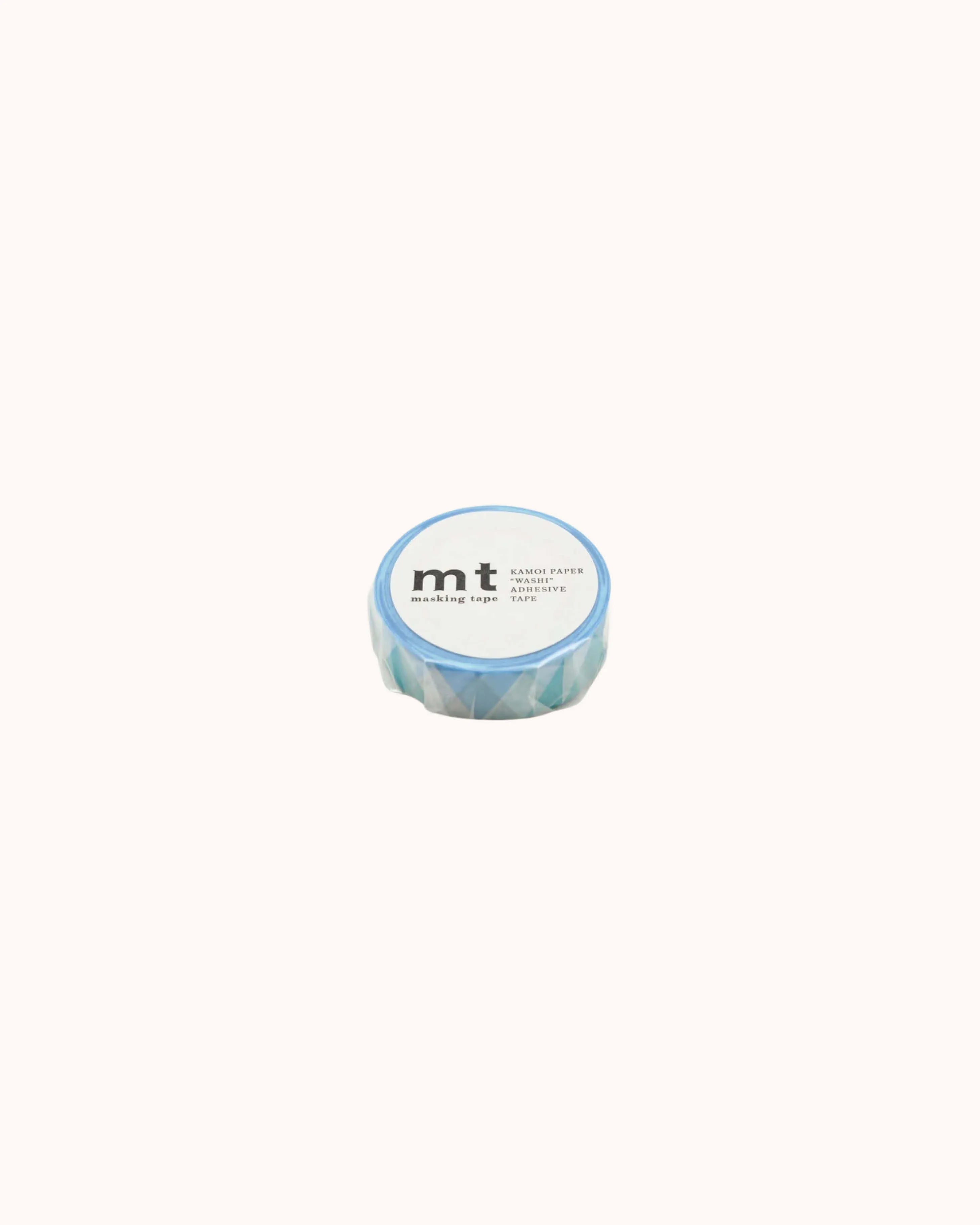 Washi Tape Triangle & Diamond Blau
