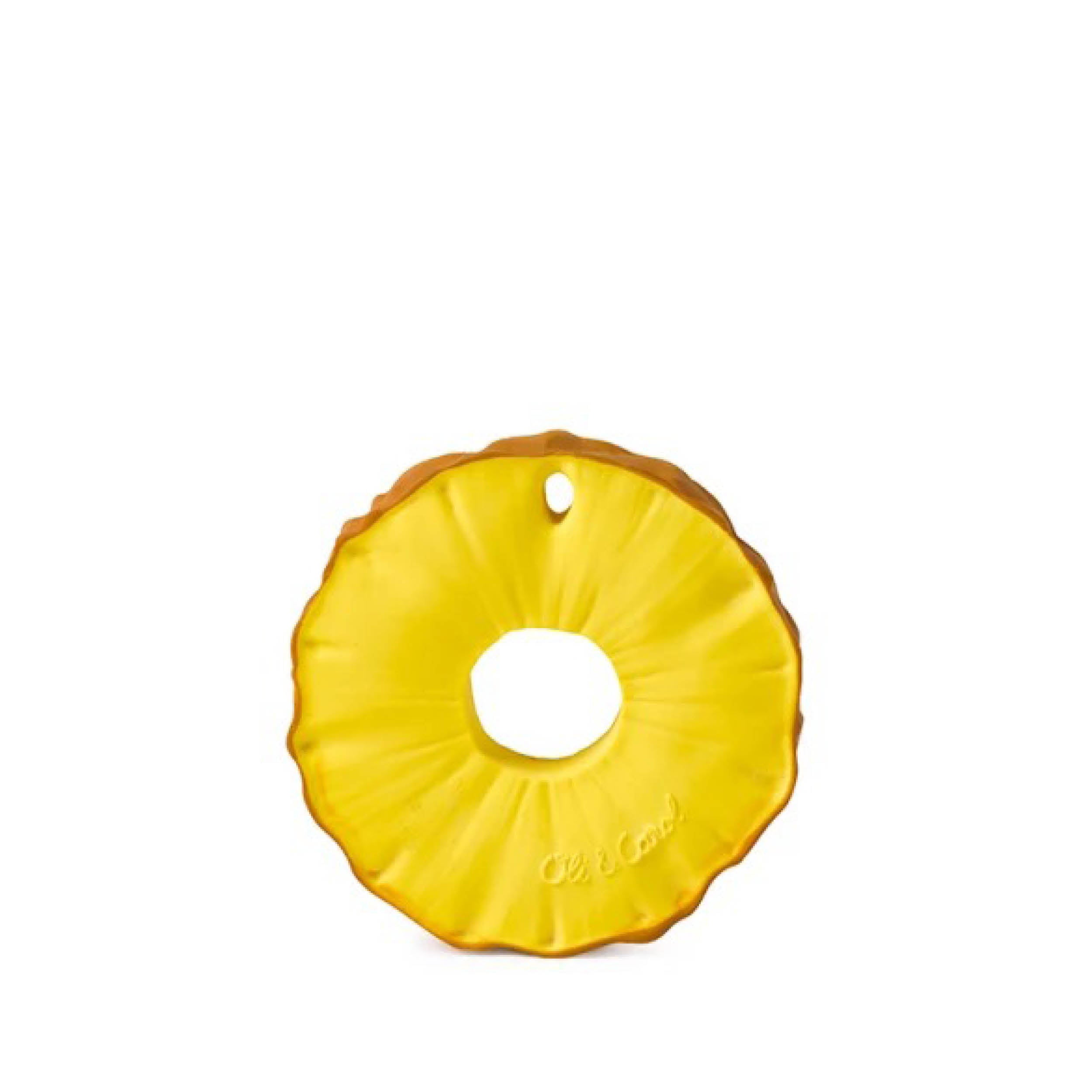 Baby Beißring Teether Oli & Carol Pineapple die Ananas aus Naturkautschuk und von Hand bemalt mit speiseechten Farben - 100% natürlich von Oli und Carol bei kinder und konsorten Düsseldorf