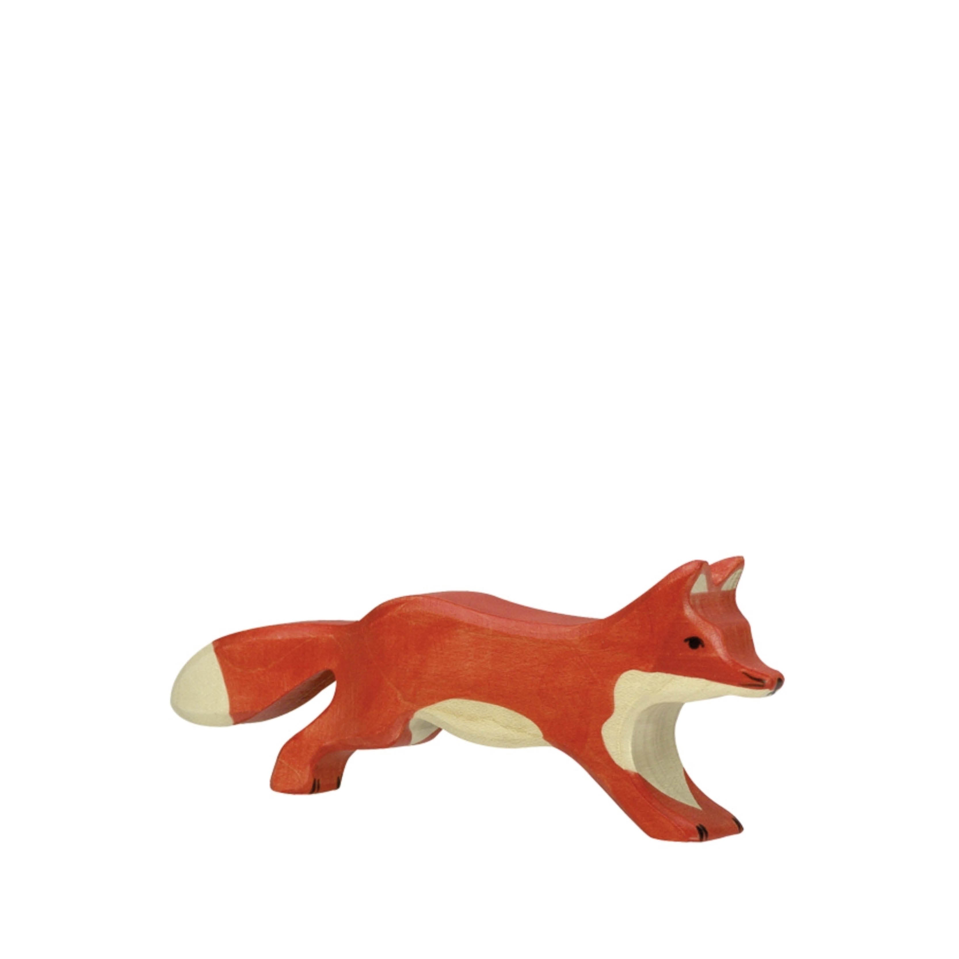 Holzfigur, laufender Fuchs - kinder & konsorten - Spielfiguren
