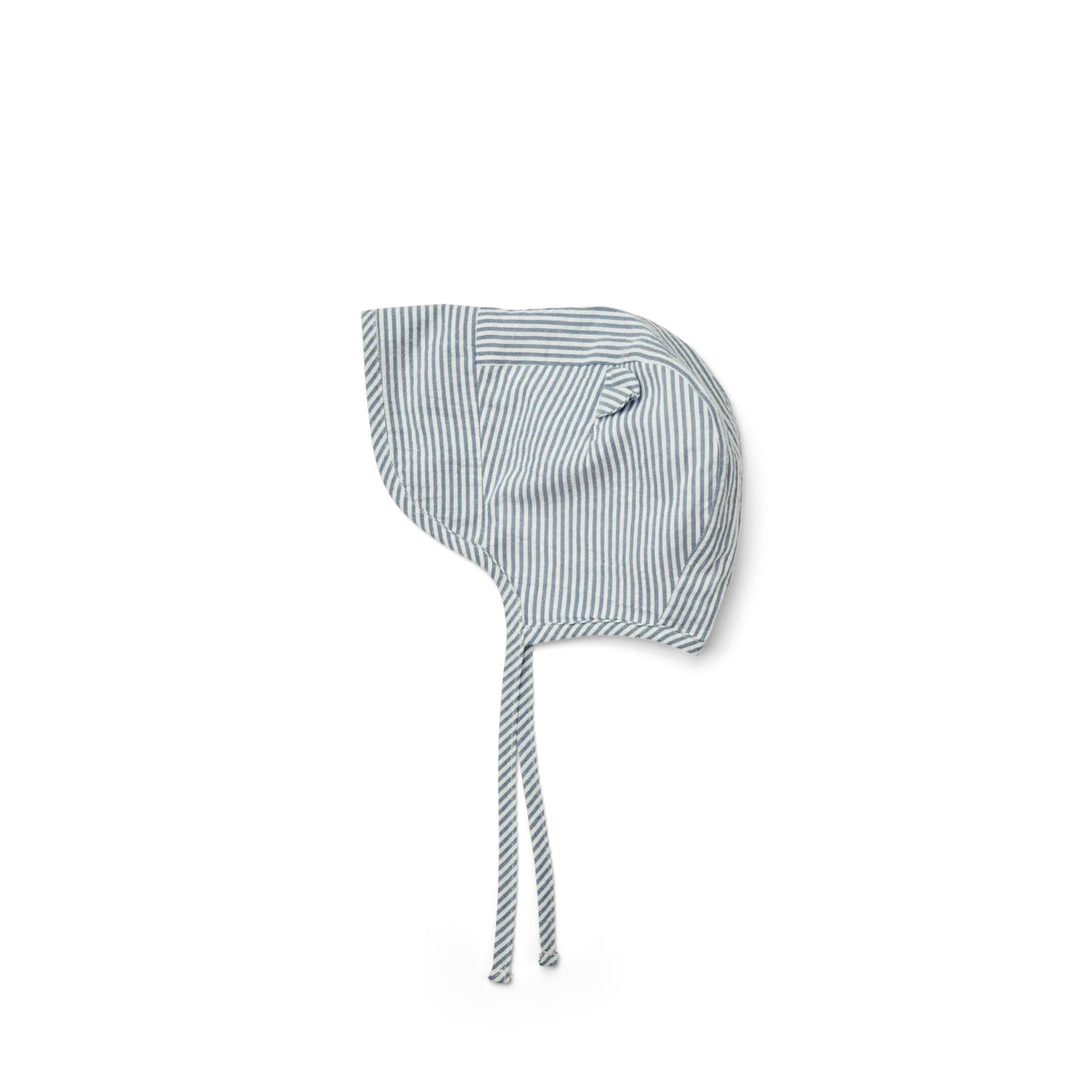 Sonnenhut Rae in blue wave/creme de la creme gestreift