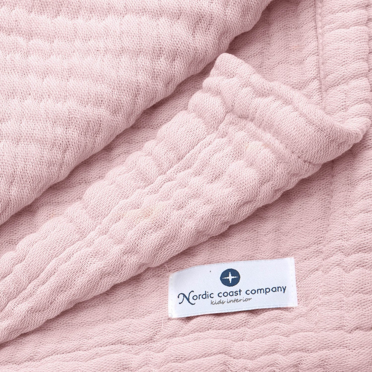 Muslin Baby Blanket in old rose