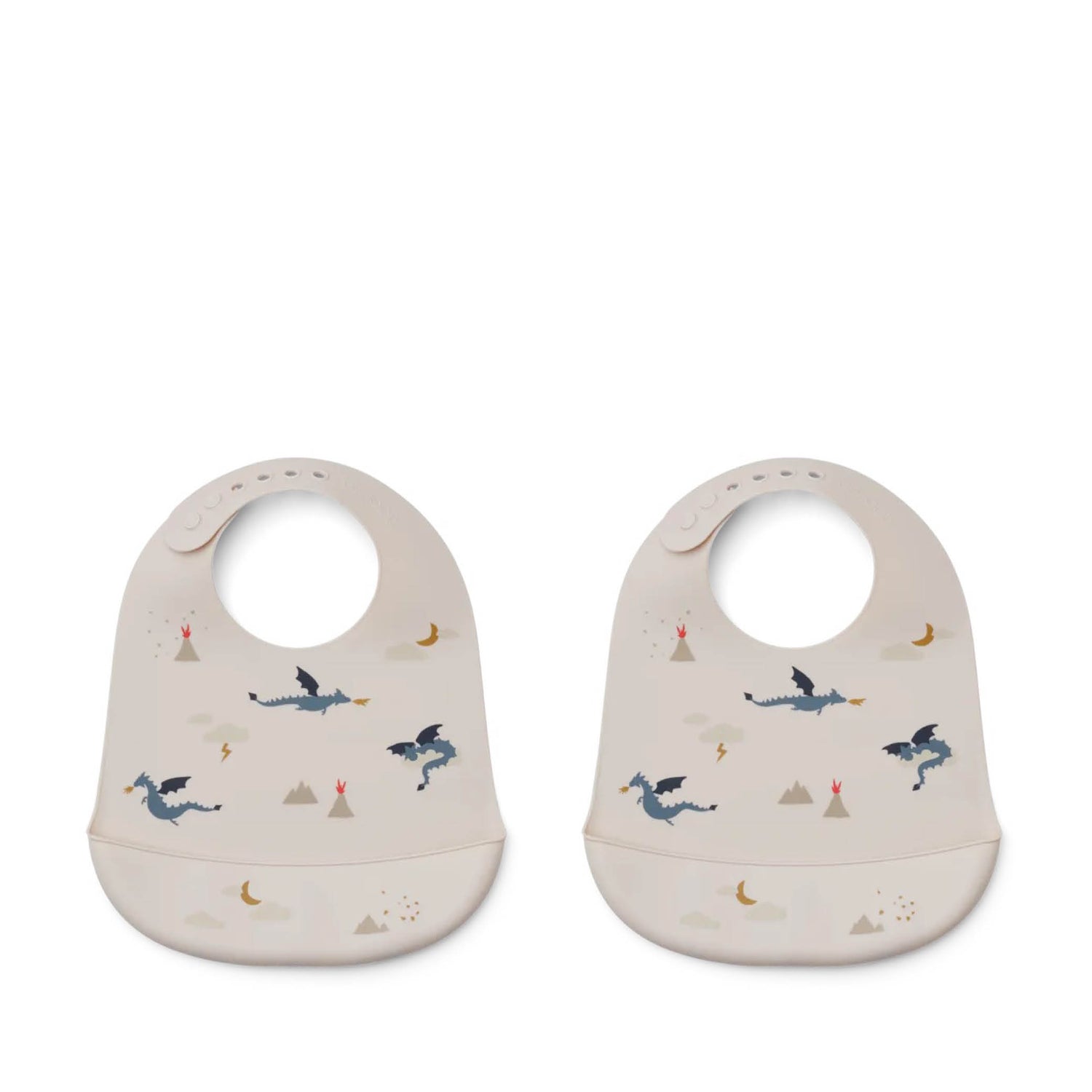 Silikon Lätzchen Set Tilda im little dragon/dark sandy mix