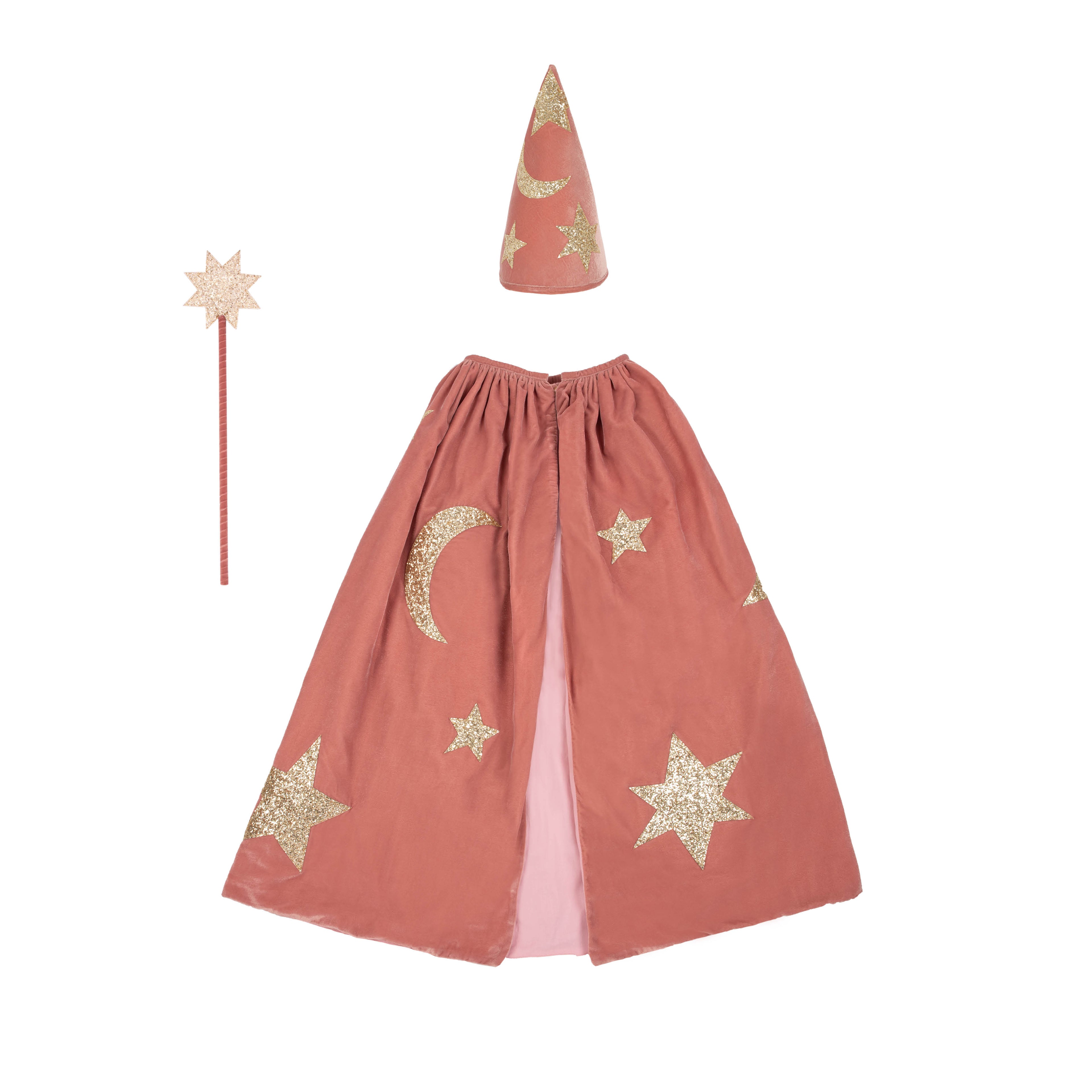 Zauberer Kinder Kostüm in rosa
