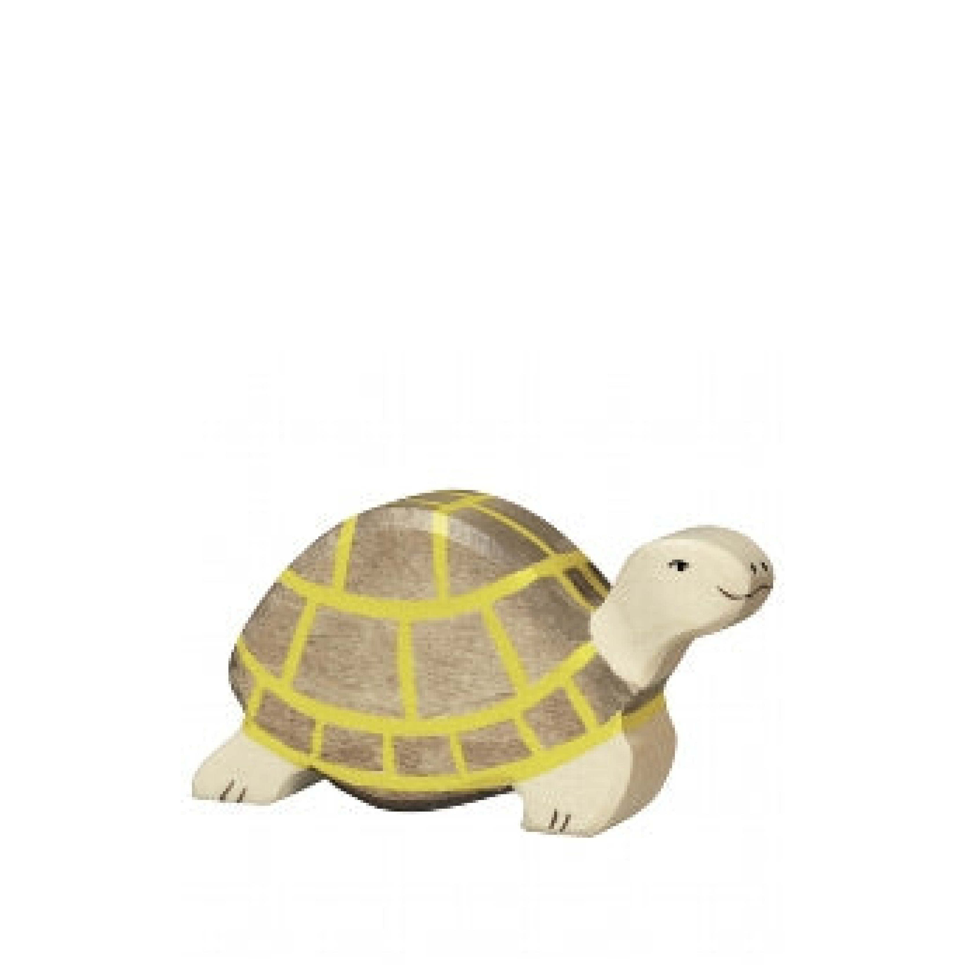Holzfigur, braune Schildkröte