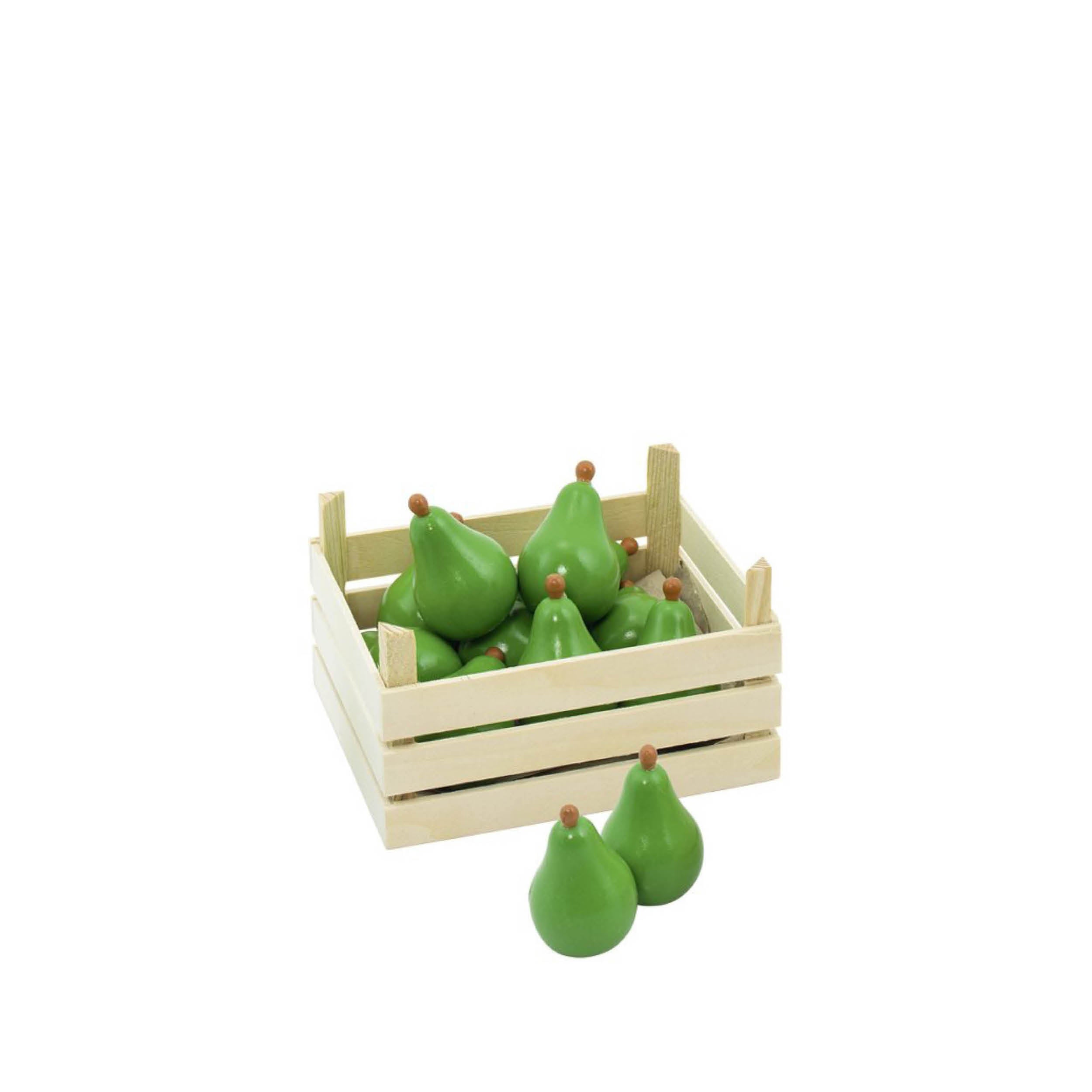 Fruit crate with pears