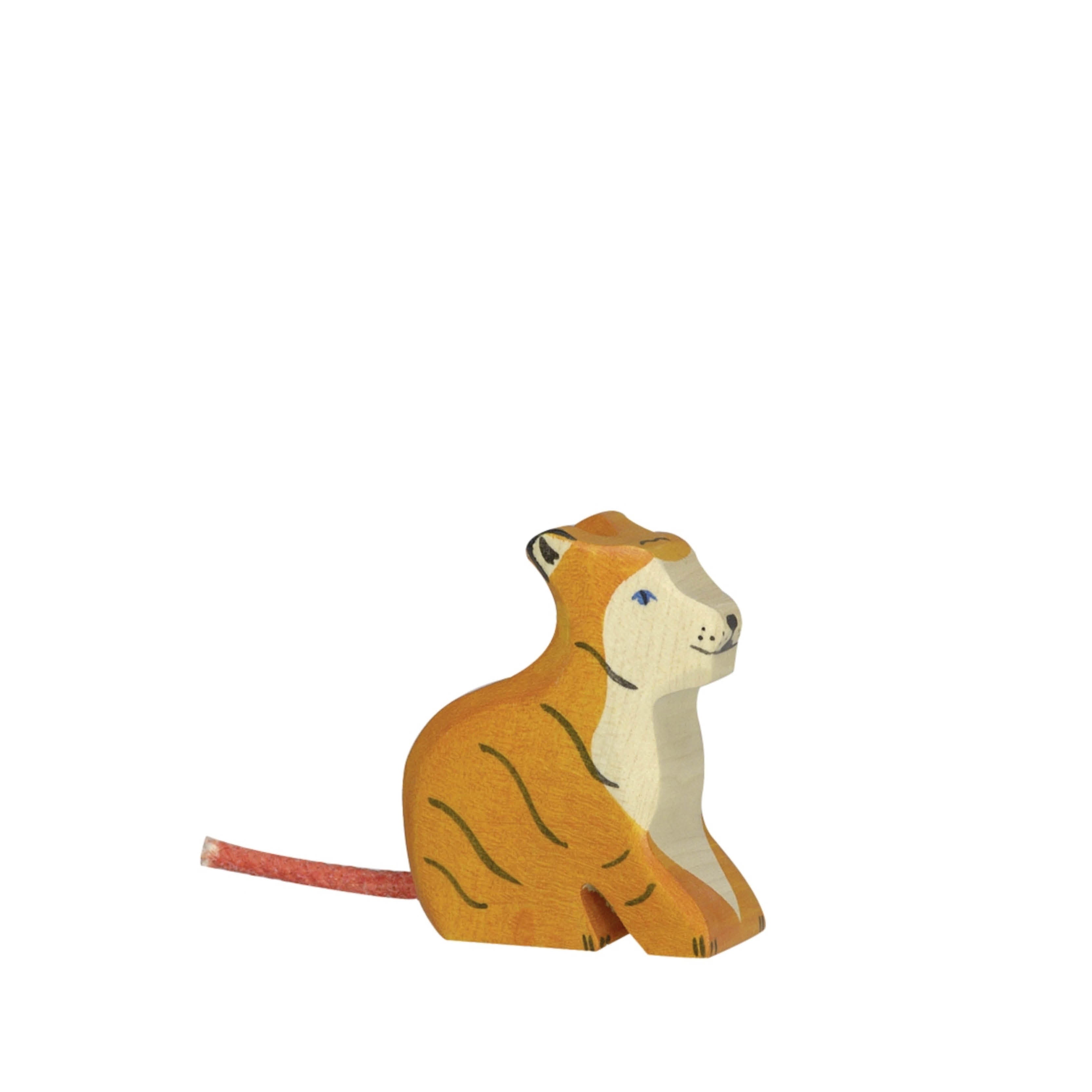 Holzfigur, Tigerbaby - kinder & konsorten - Spielfiguren