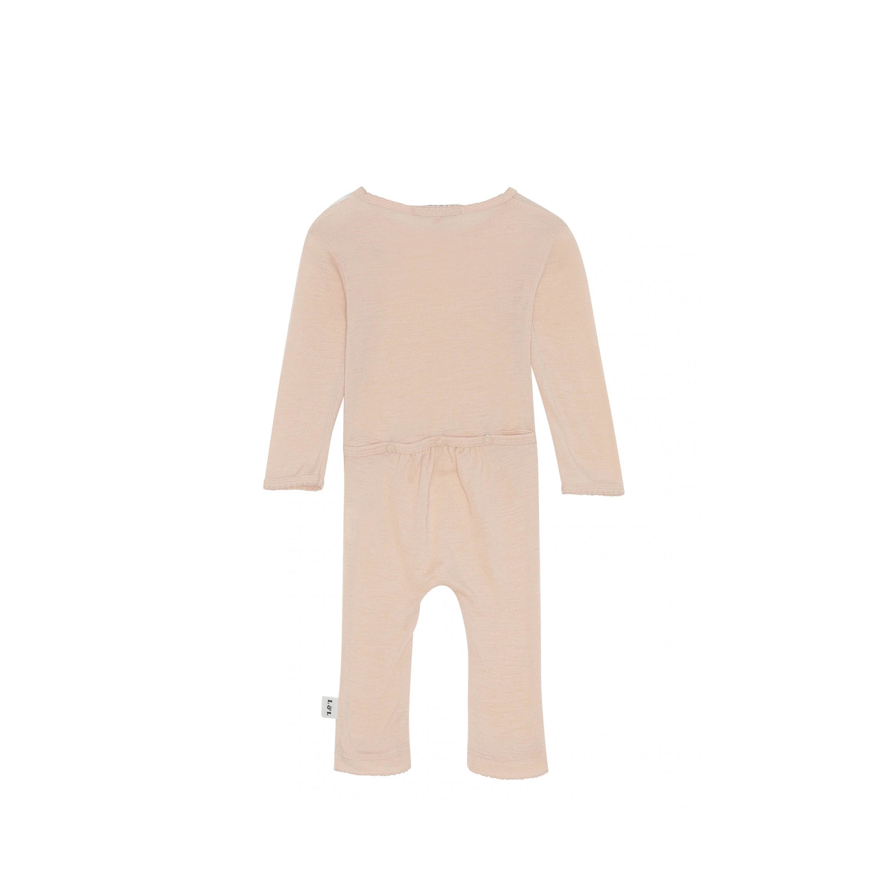 Baby Onesie aus Merinowolle in almond
