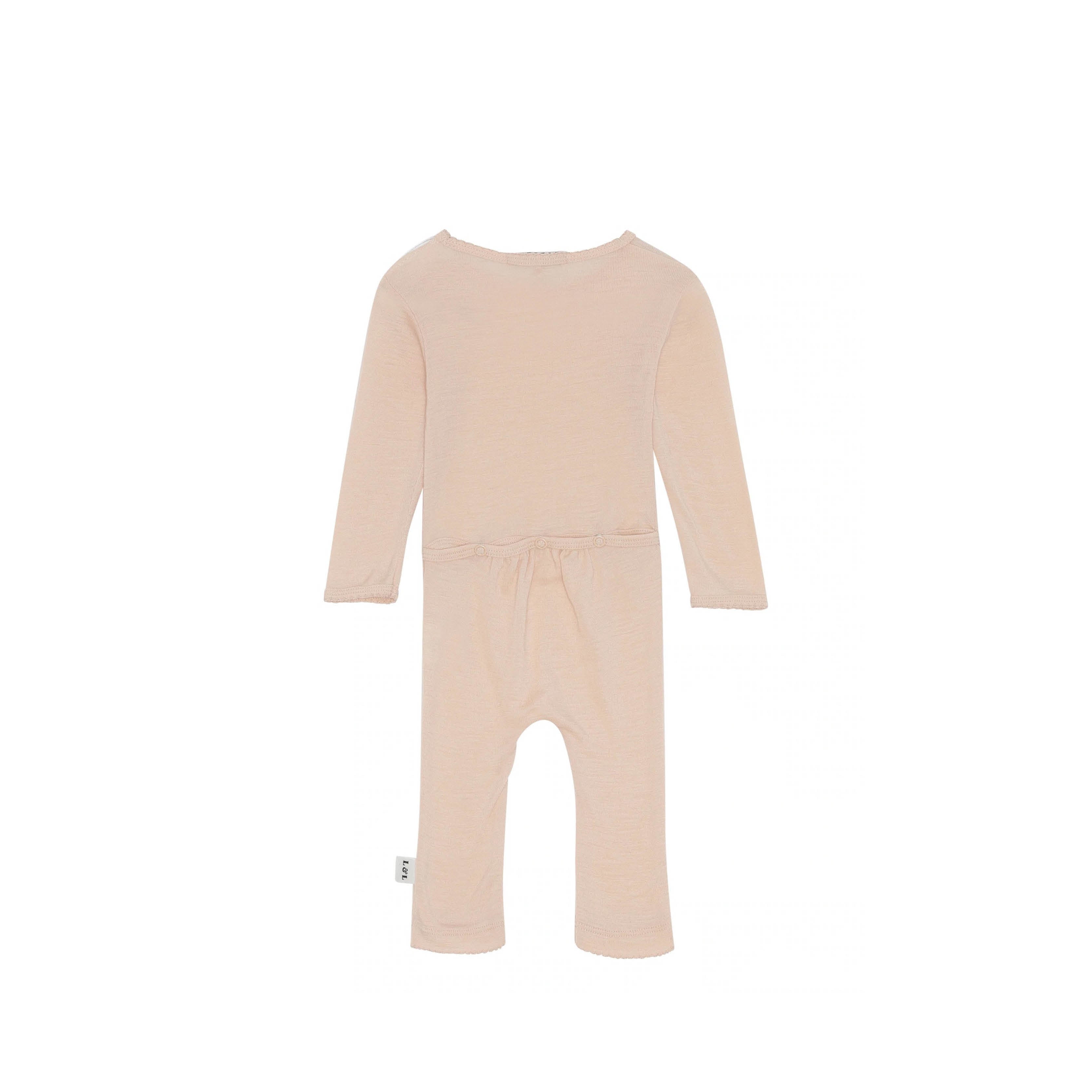 Baby Onesie aus Merinowolle in almond