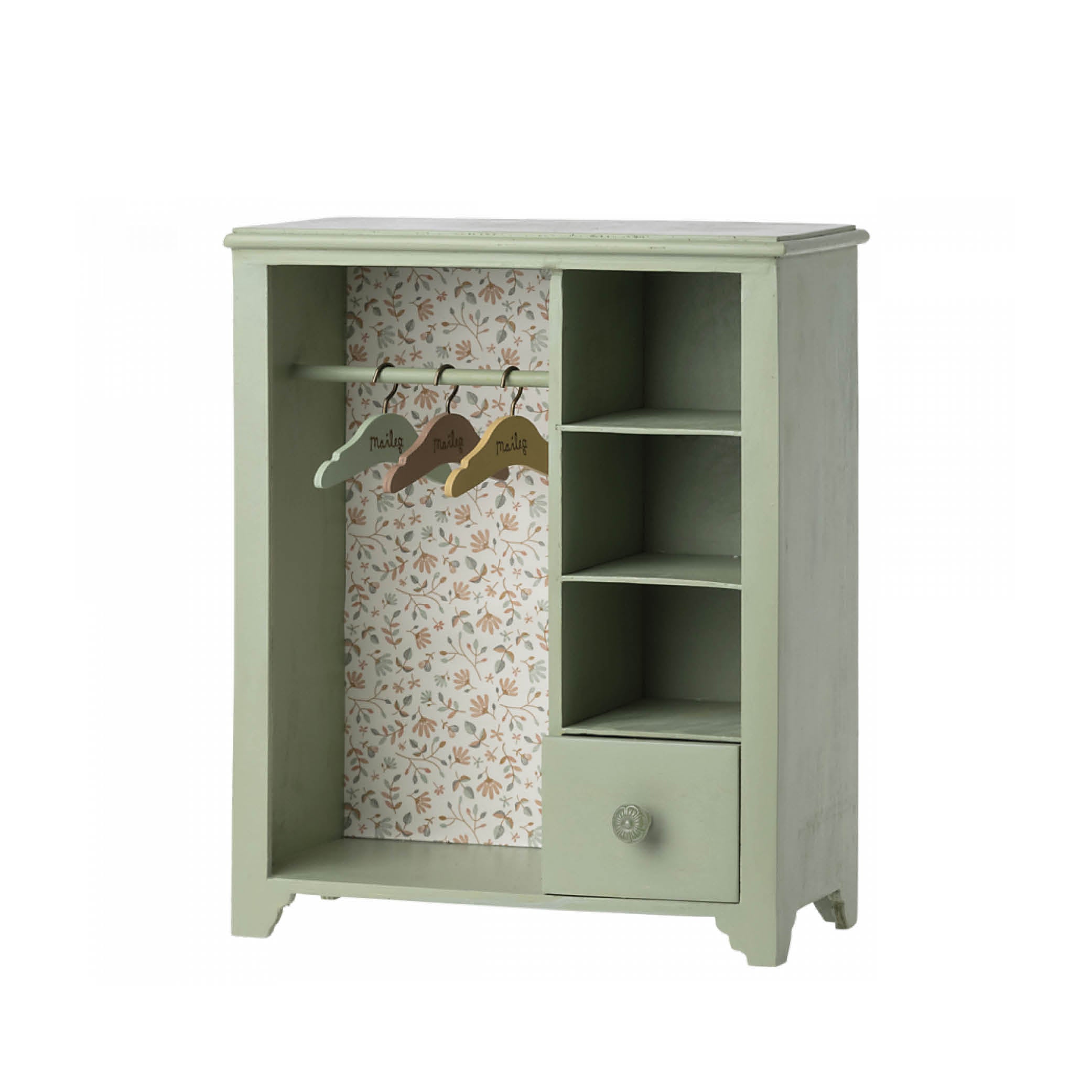 Teddy & Hasen Kleiderschrank in minzgrün
