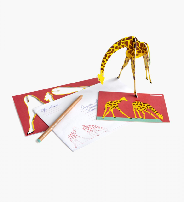 3D-Puzzle Grußkarte, Giraffe - kinder & konsorten - Puzzle