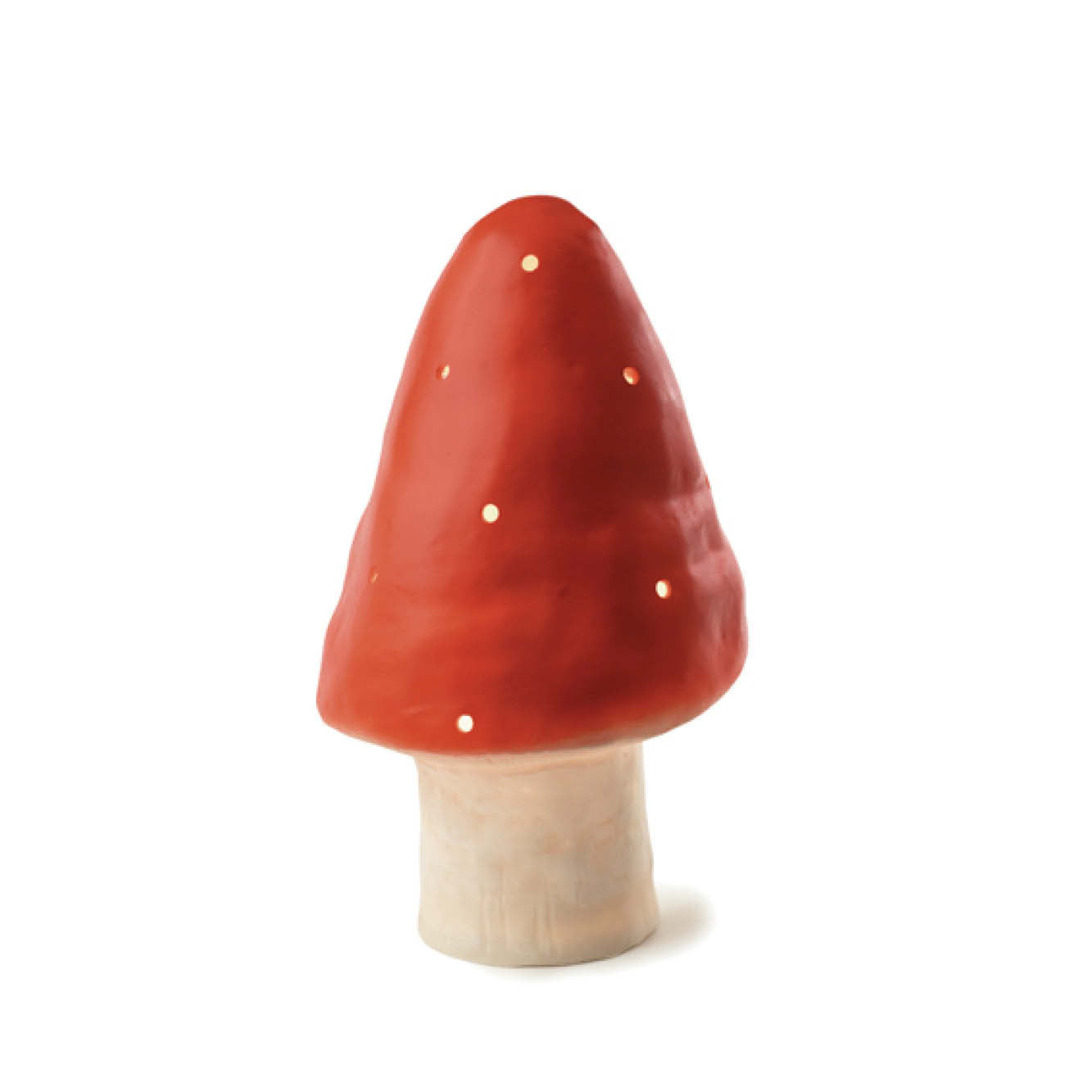 Small Mushroom Lamp in red