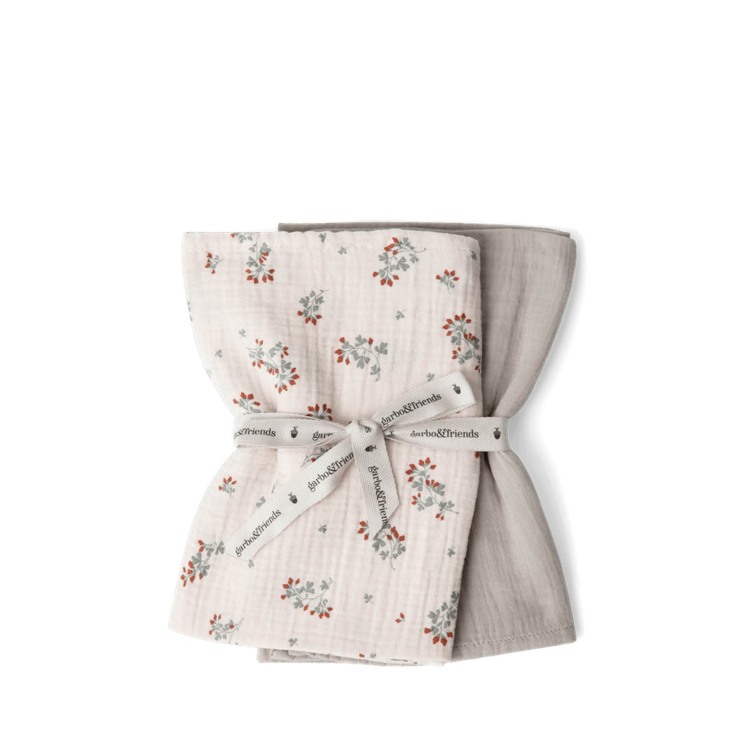 Set of 2, Muslin Swaddle in clover