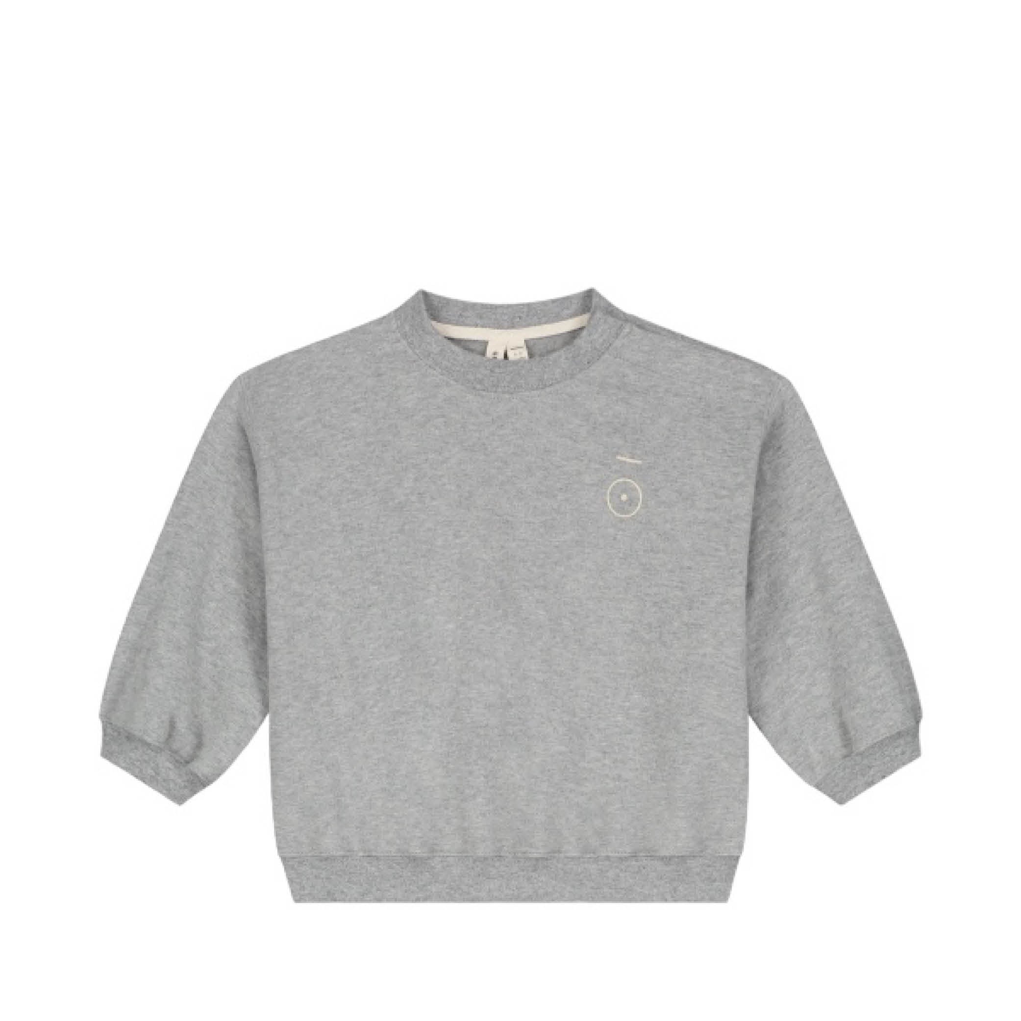 Baby Sweater in grey melange