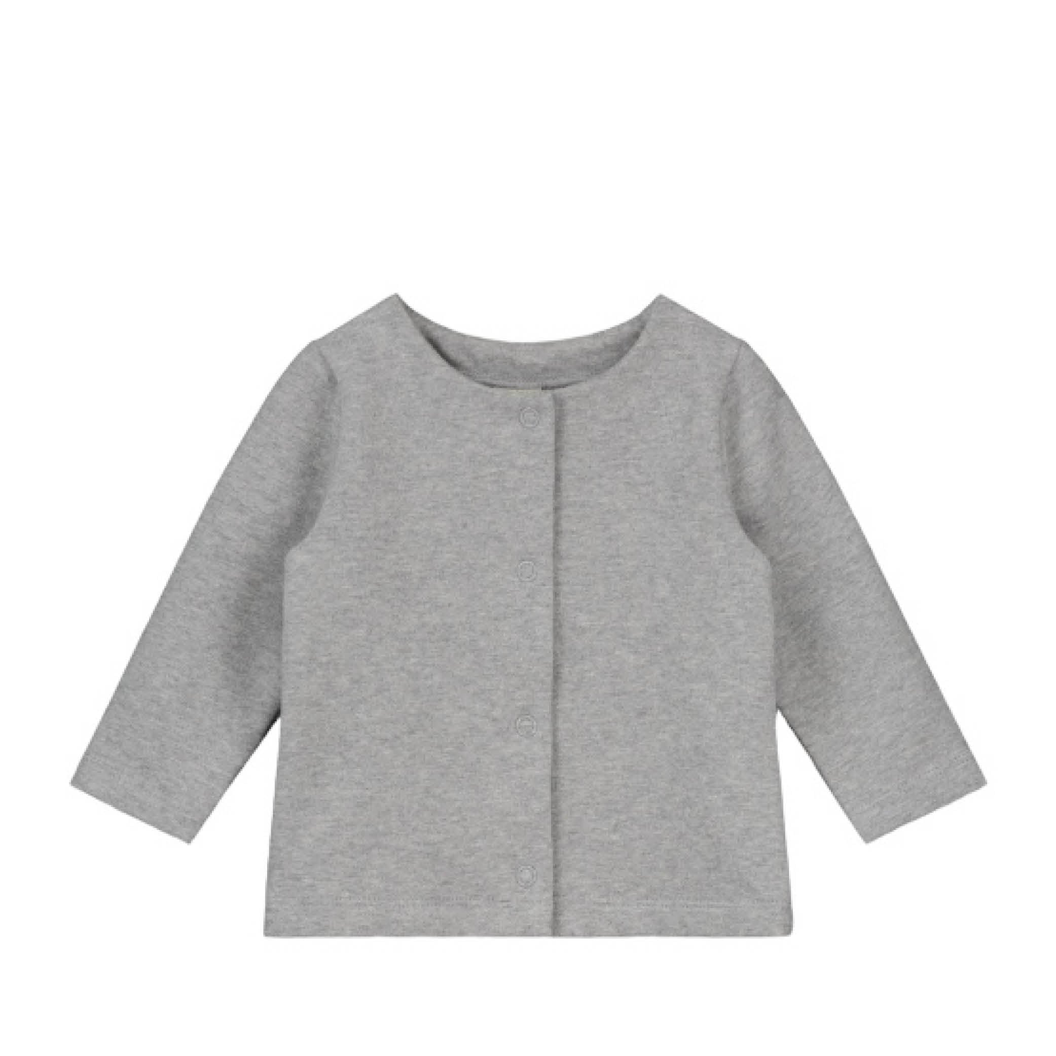 Baby Cardigan in grey melange