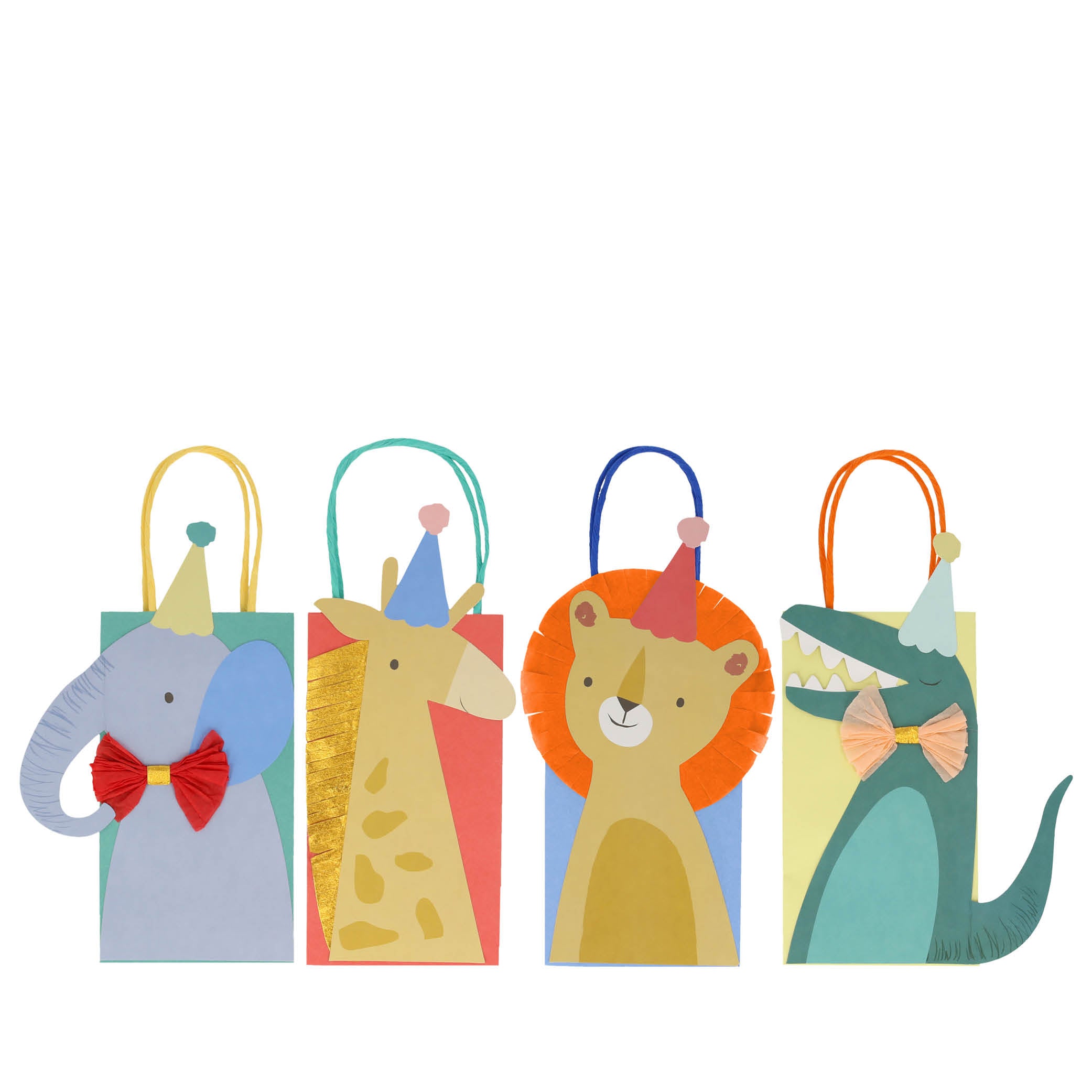 Set of 8, Animal Parade Gift Bags