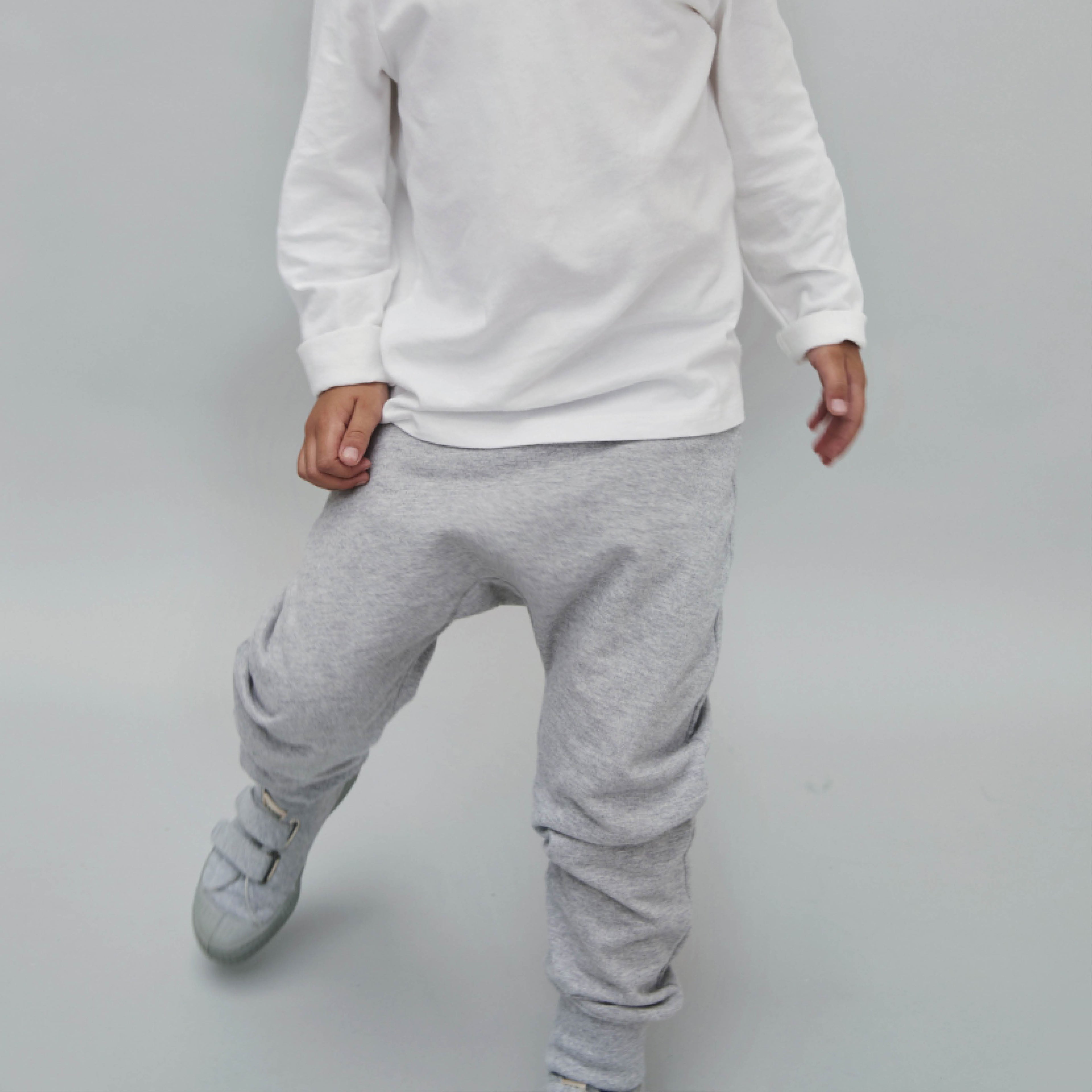 Baggy Sweatpants in grey melange