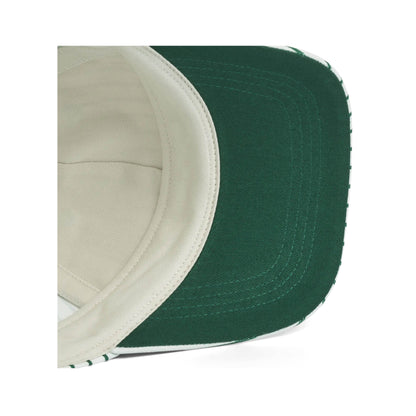 Danny Cap in garden green/creme de la creme striped