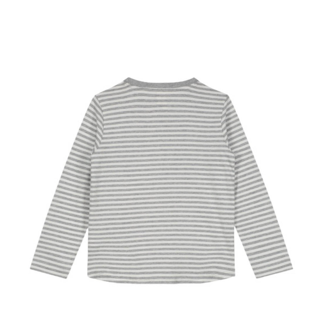 Long-sleeved T-Shirt in grey melange/off-white