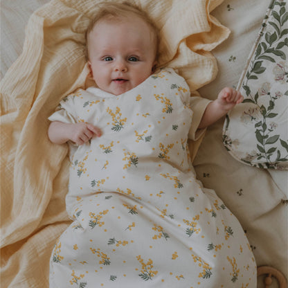 Muslin Swaddle Blanket in limone