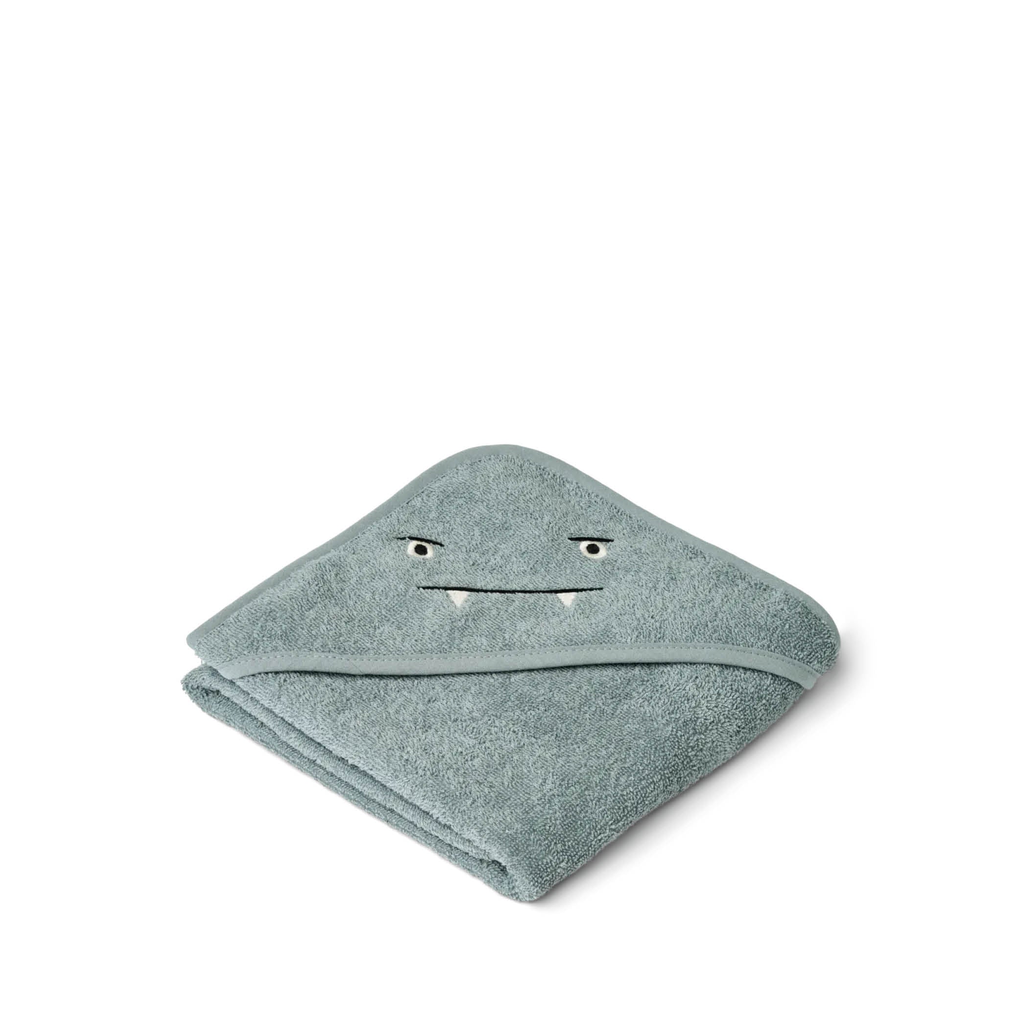 Baby Hooded Towel in blue fog