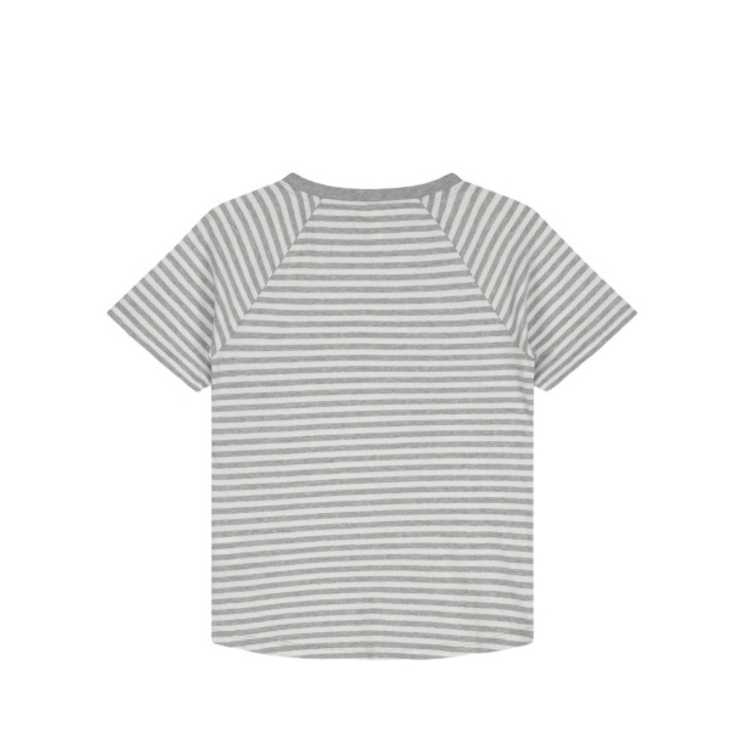 Short-sleeved T-Shirt in brownie/off white