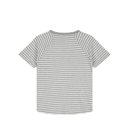 Short-sleeved T-Shirt in brownie/off white