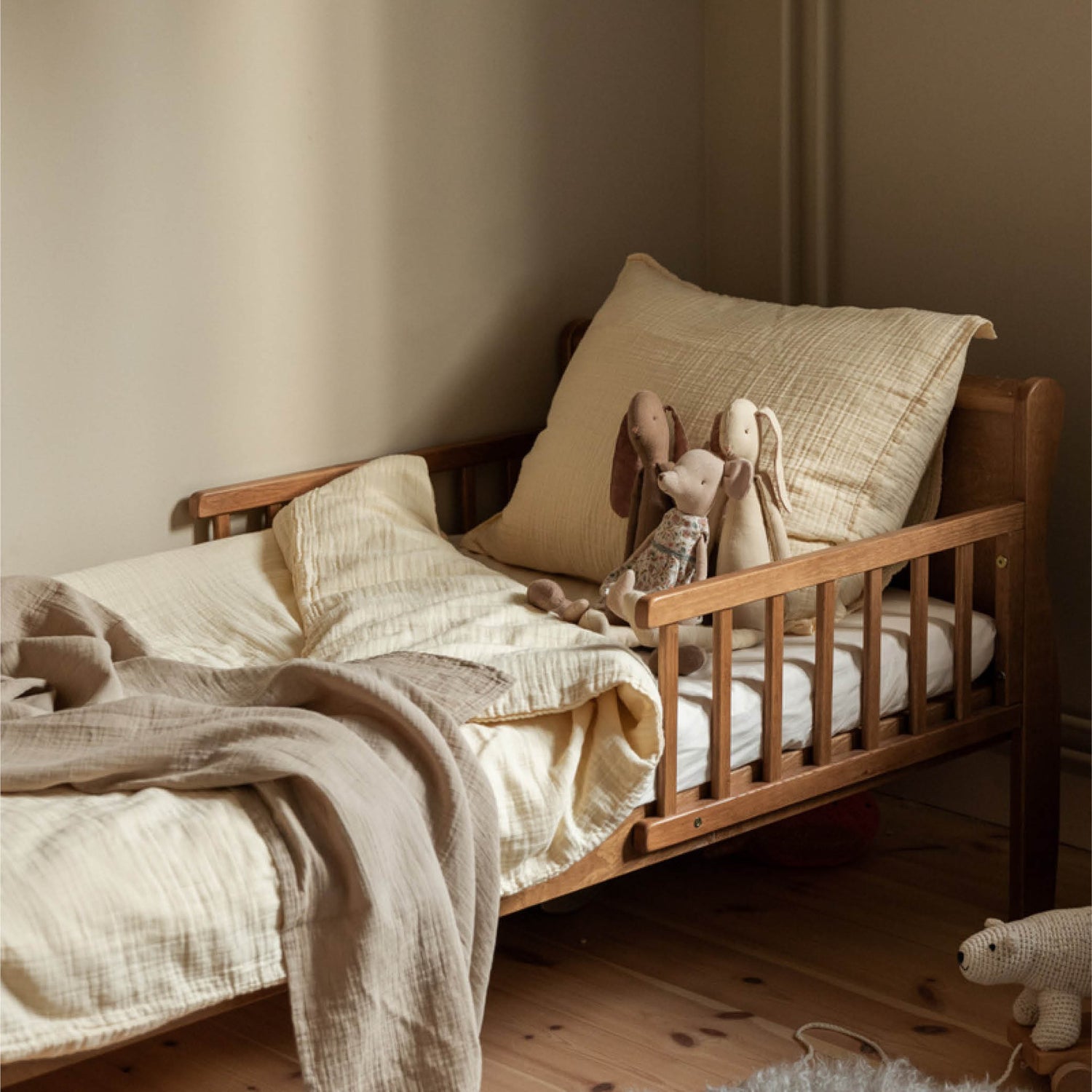 Musselin Swaddle-Decke in olive