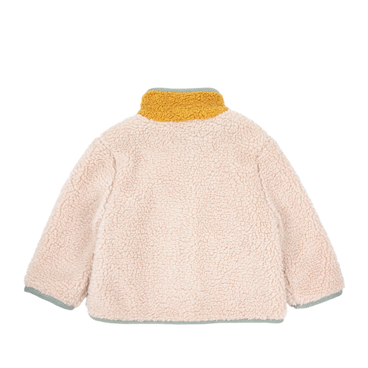 Baby Lammfelljacke in Farb-Block Optik