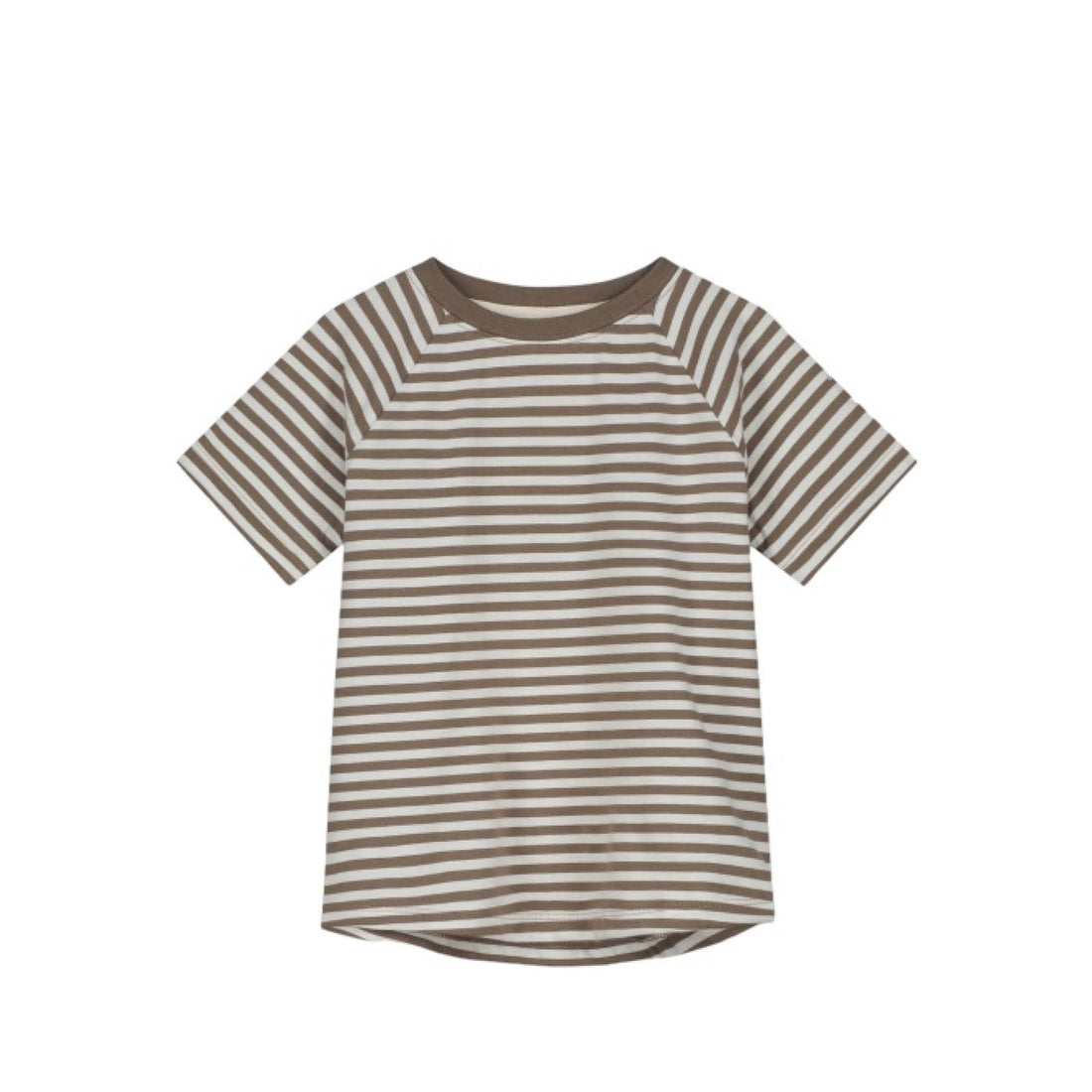 Short-sleeved T-Shirt in brownie/off-white