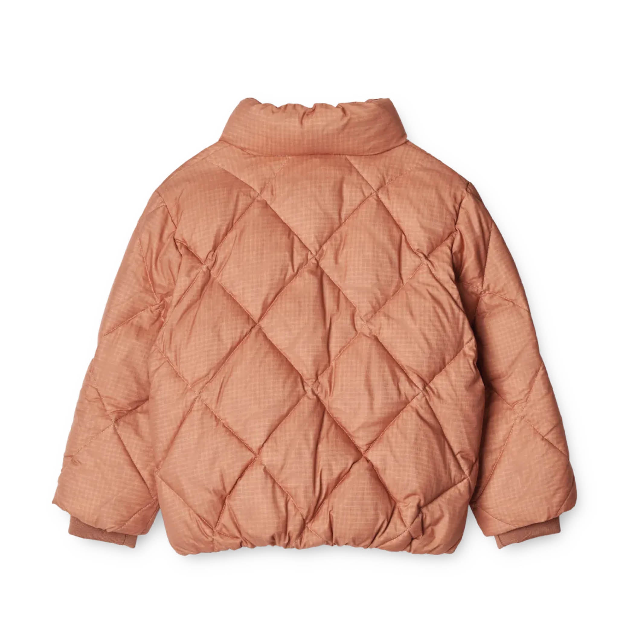 Benson Quilted Down Jacket in a tuscany rose mix