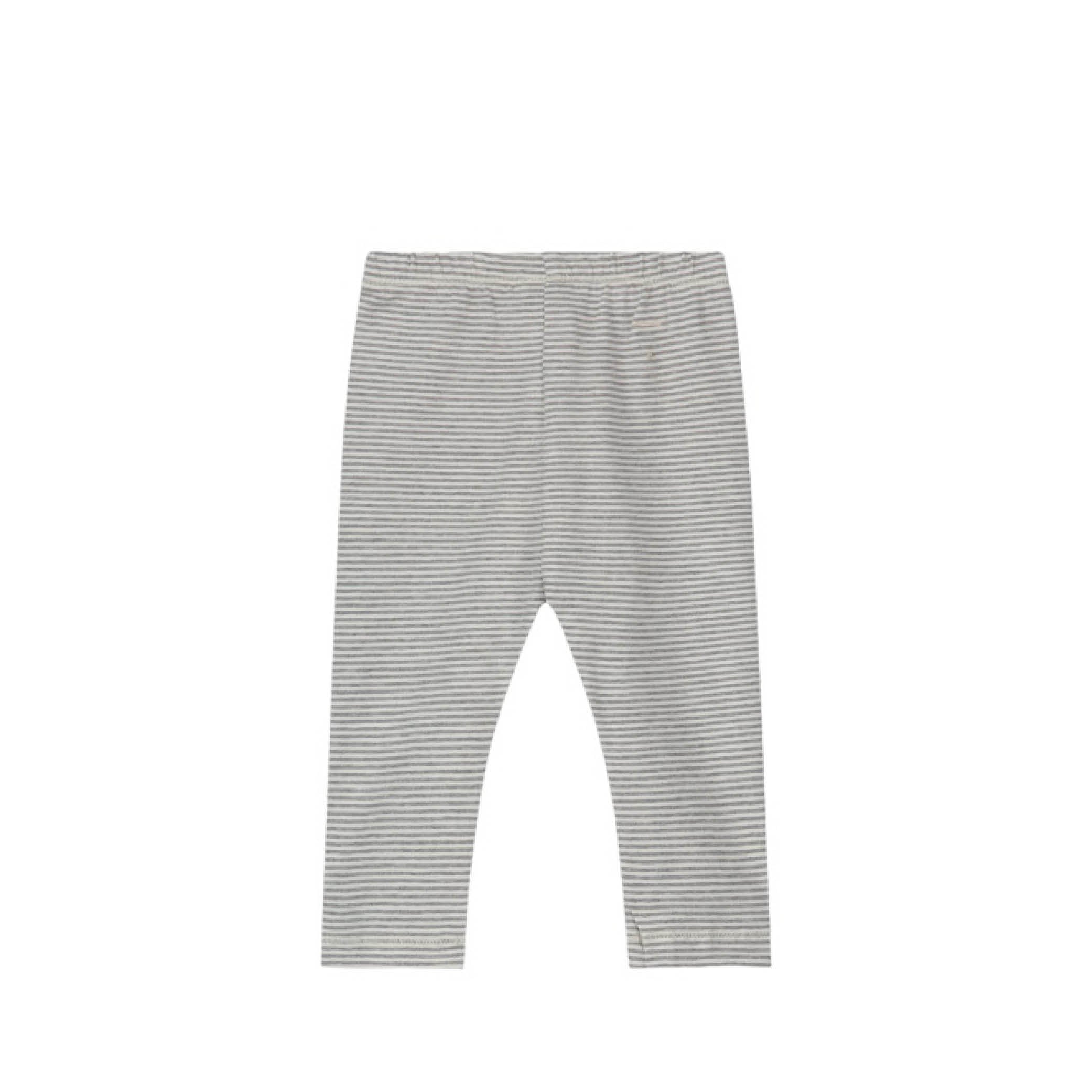 Baby Leggings in grey melange/cream