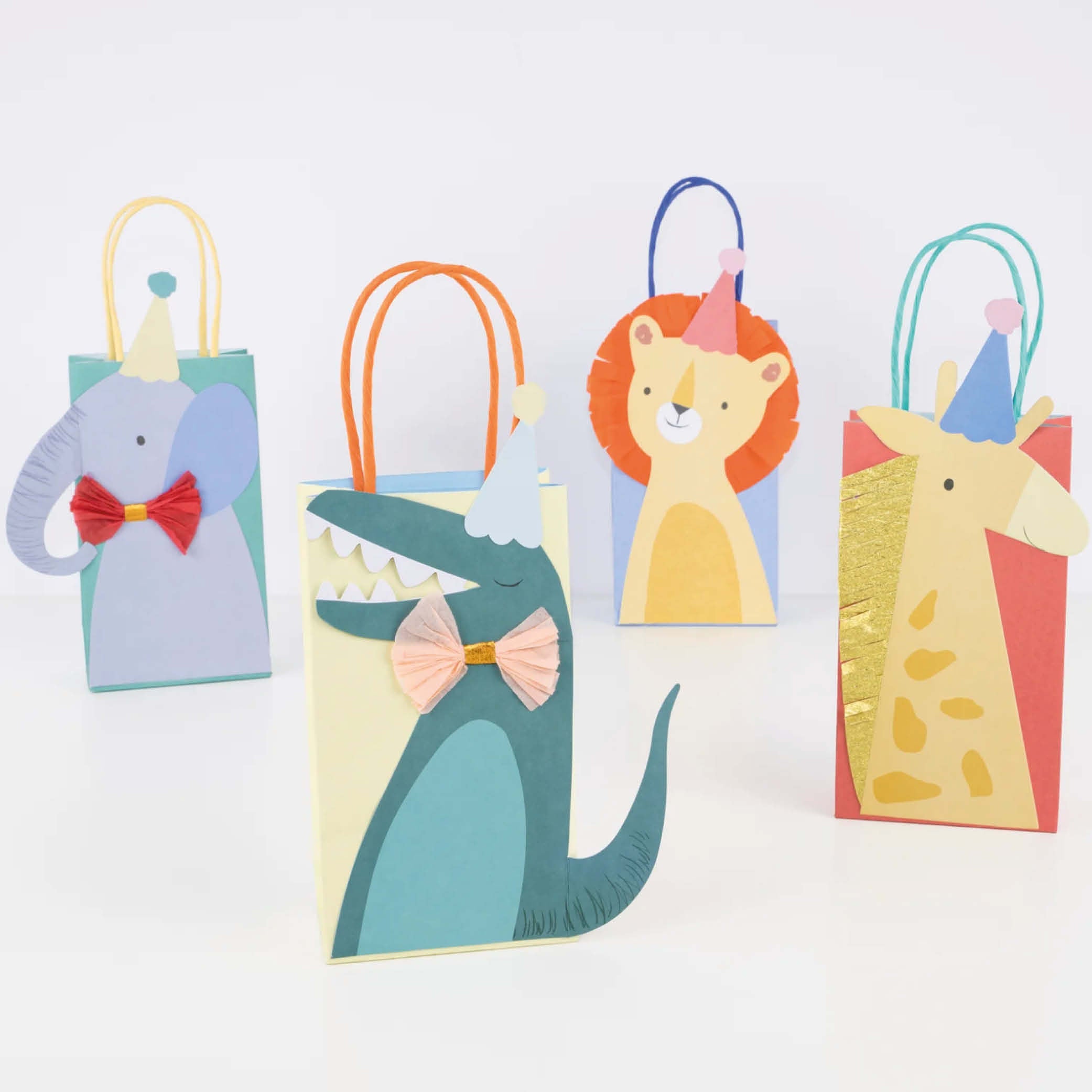 Set of 8, Animal Parade Gift Bags