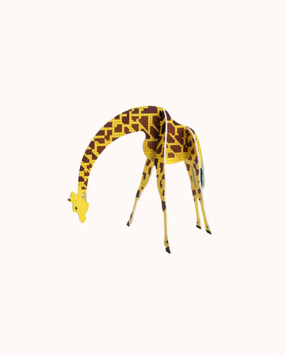 Giraffe 3D-Puzzle Grußkarte