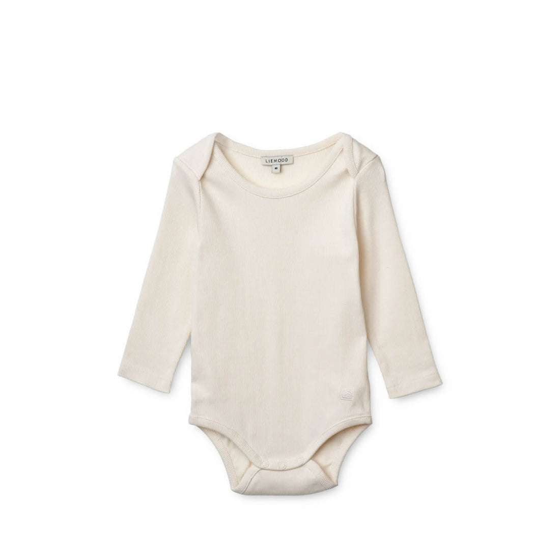 Langärmliger Baby Rib Body in creme de la creme