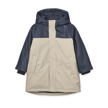 Hugo Raincoat in midnight navy/mist