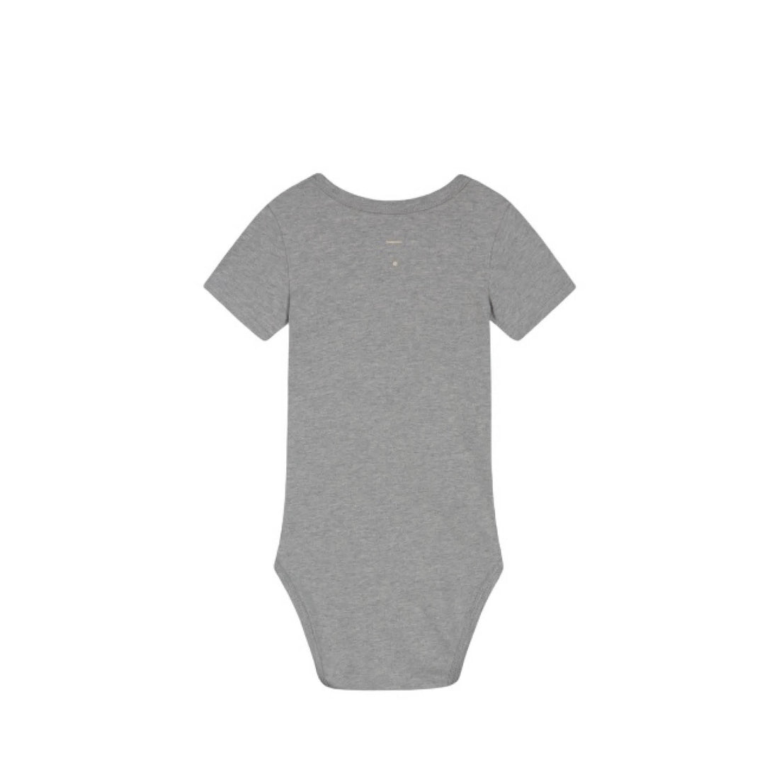 Short-sleeved Baby Body in grey melange