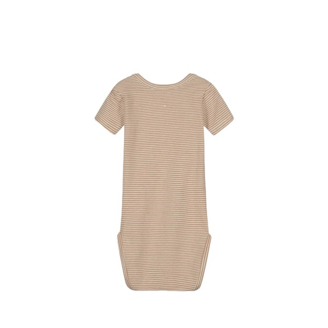 Short-sleeved Baby Body in biscuit/cream